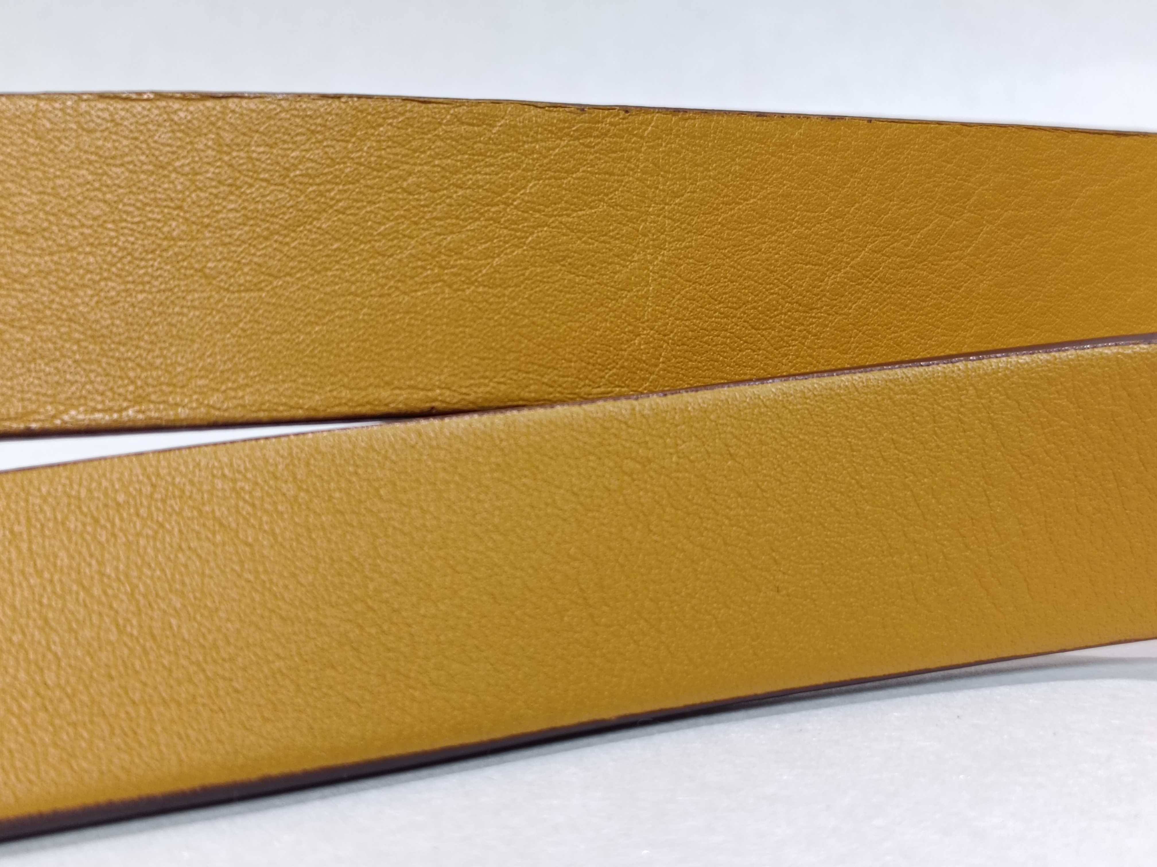 Nappa Leather Shoulder Bag (Yellow) — view 4