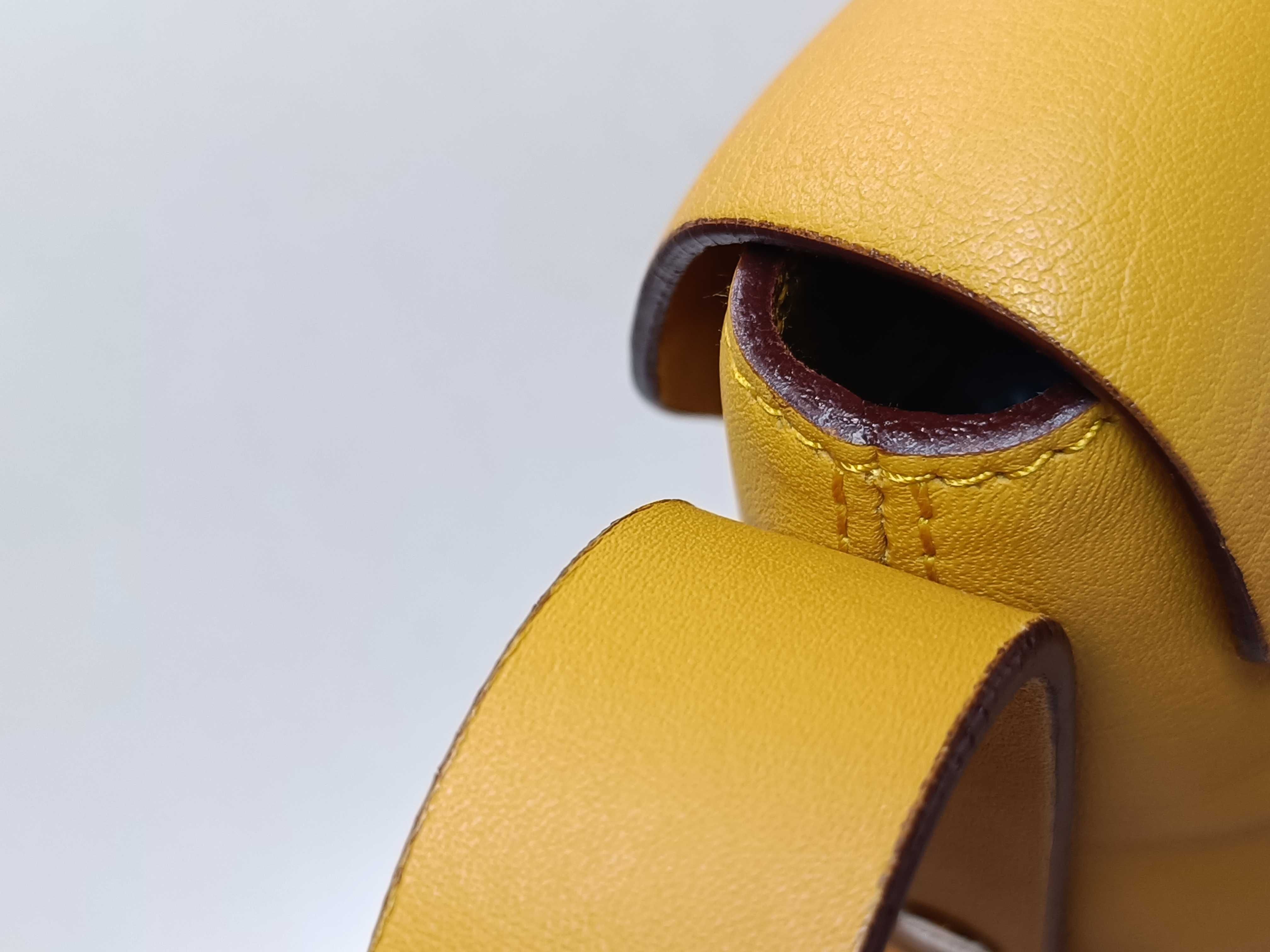 Nappa Leather Shoulder Bag (Yellow) — view 5