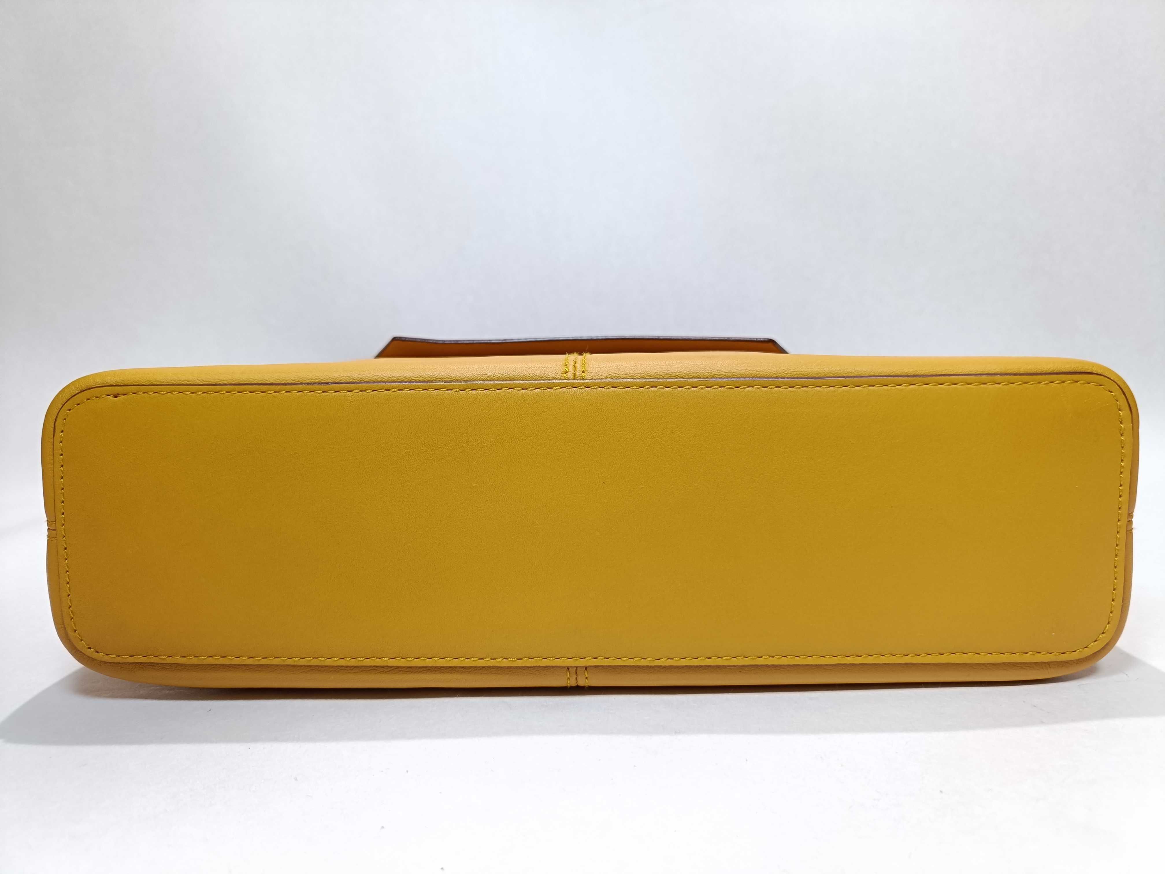 Nappa Leather Shoulder Bag (Yellow) — view 6