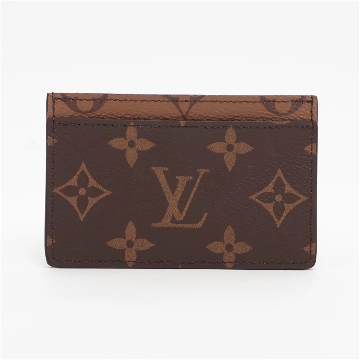 Monogram Reverse Porte Carte Sample M69161 Camel x Black Pass Case RFID Reactive — view 2