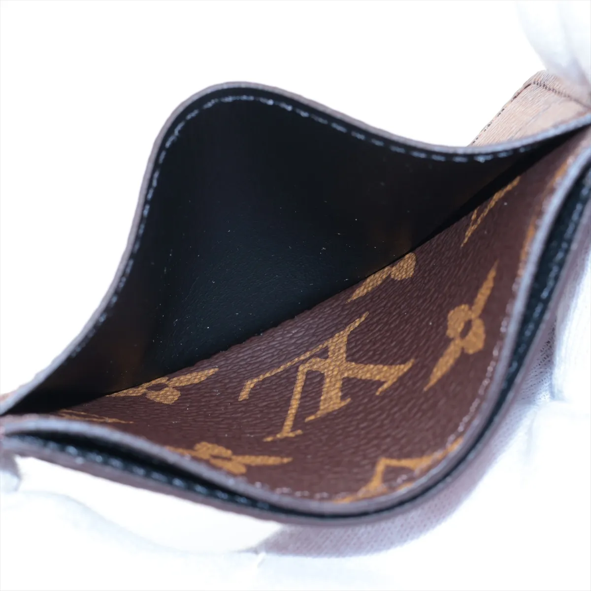 Monogram Reverse Porte Carte Sample M69161 Camel x Black Pass Case RFID Reactive — view 3