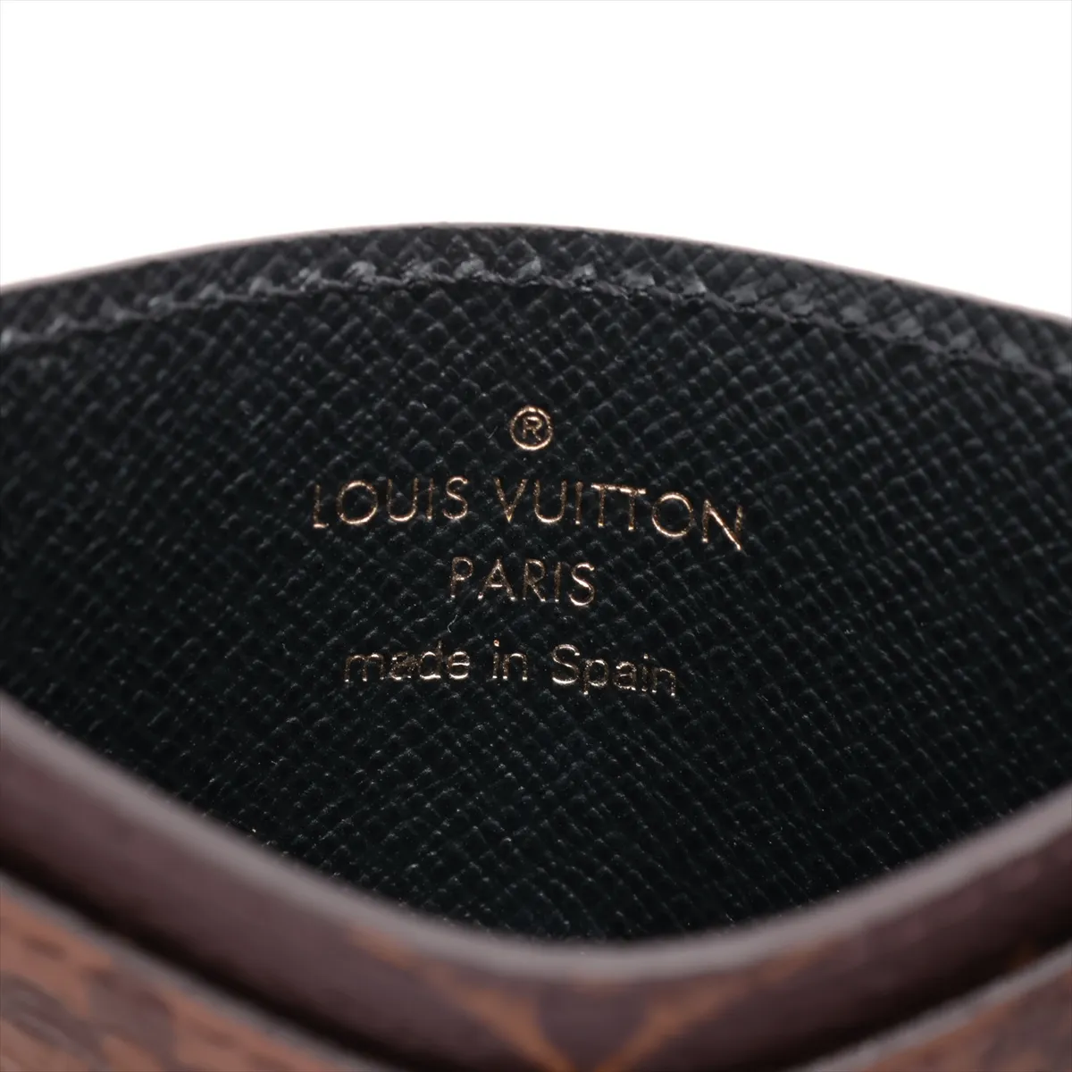 Monogram Reverse Porte Carte Sample M69161 Camel x Black Pass Case RFID Reactive — view 6