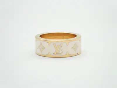Ring Nano Gram Enamel Bronze S Size #9.5