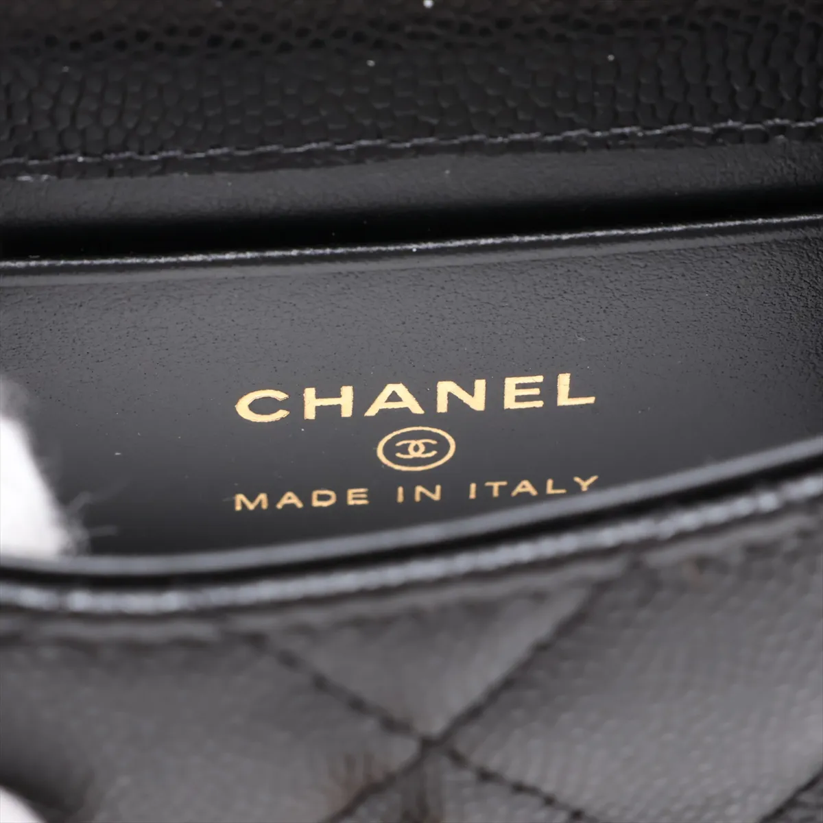 Coco Handle Micro Caviar Skin 2-Way Shoulder Bag, Black with Gold Hardware, GN0XACHE, Random Serial Number AP4245 — view 10