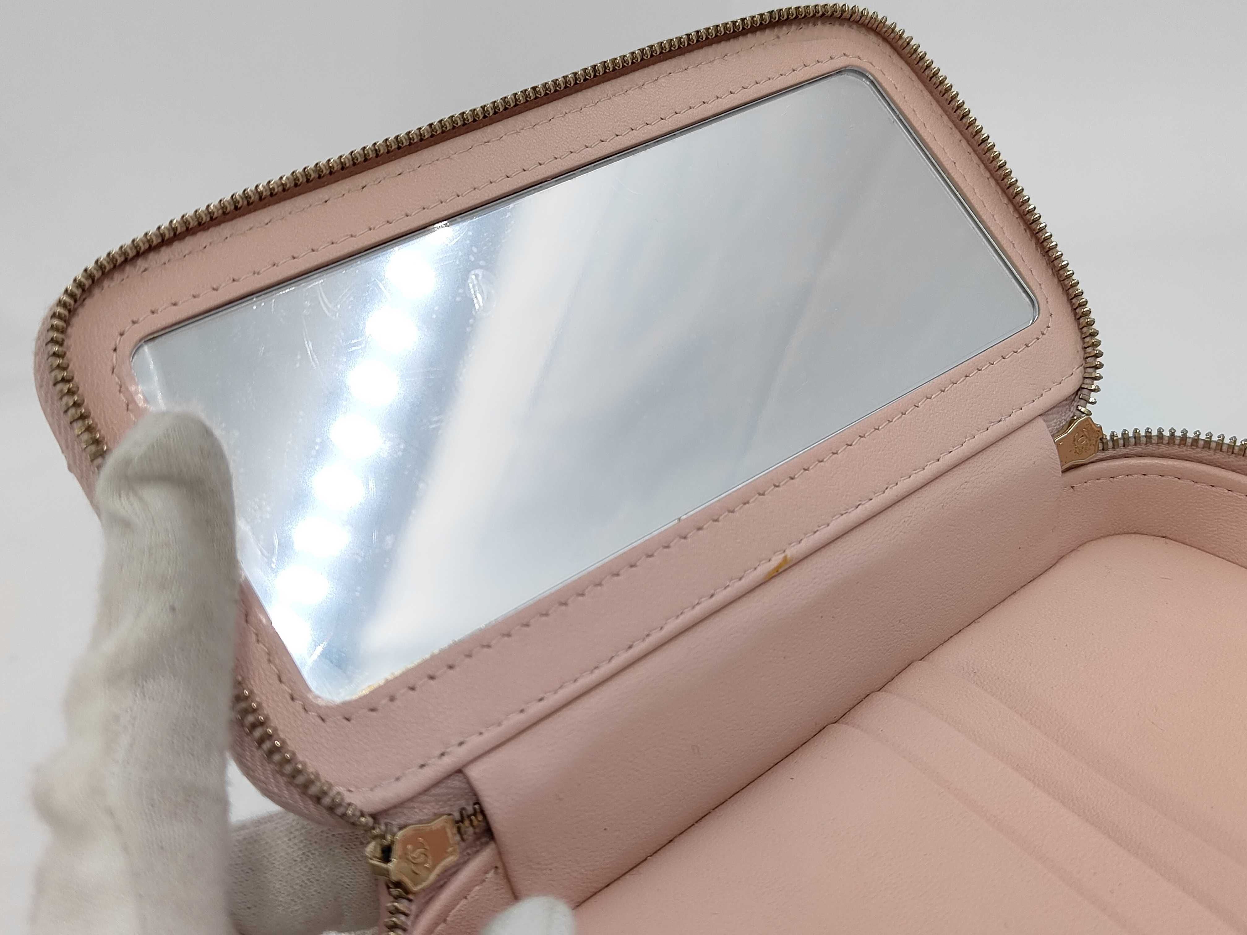 2270 Vanity Chain Shoulder Bag, Pink, Gold Hardware, Handbag — view 10