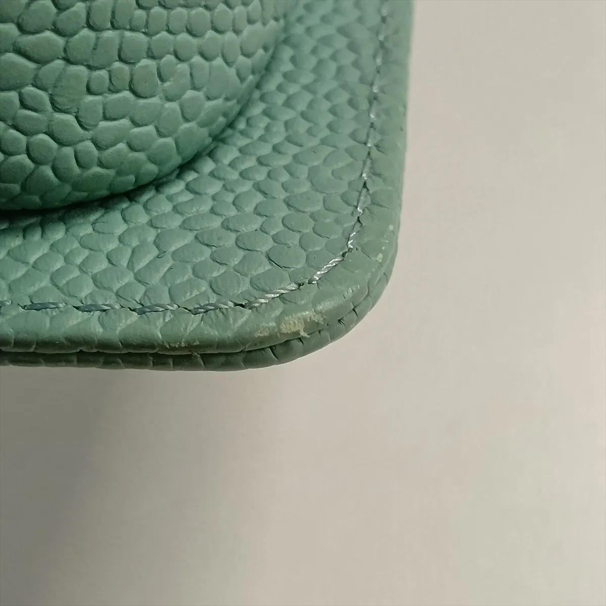 Boy Chanel 25 Caviar Skin Chain Shoulder Bag, Chevron V-stitch, Green, Gunmetal Hardware, 29185339, Serial Number 29, A67086 — view 11