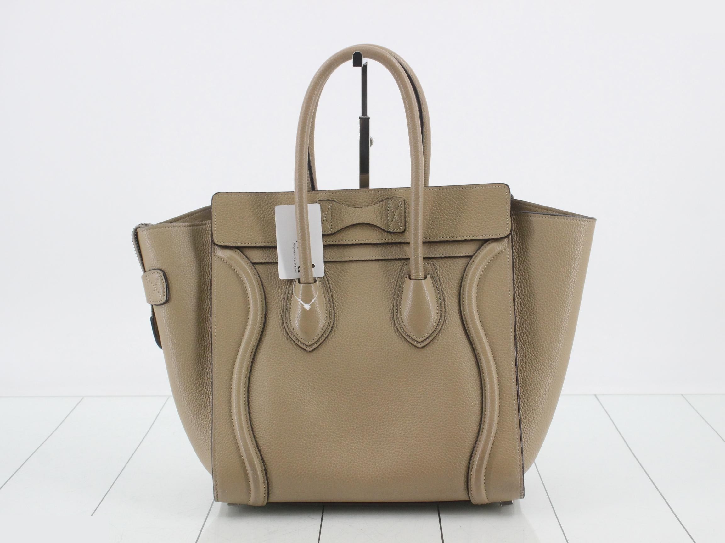 Luggage Micro Shopper Leather Handbag — view 2