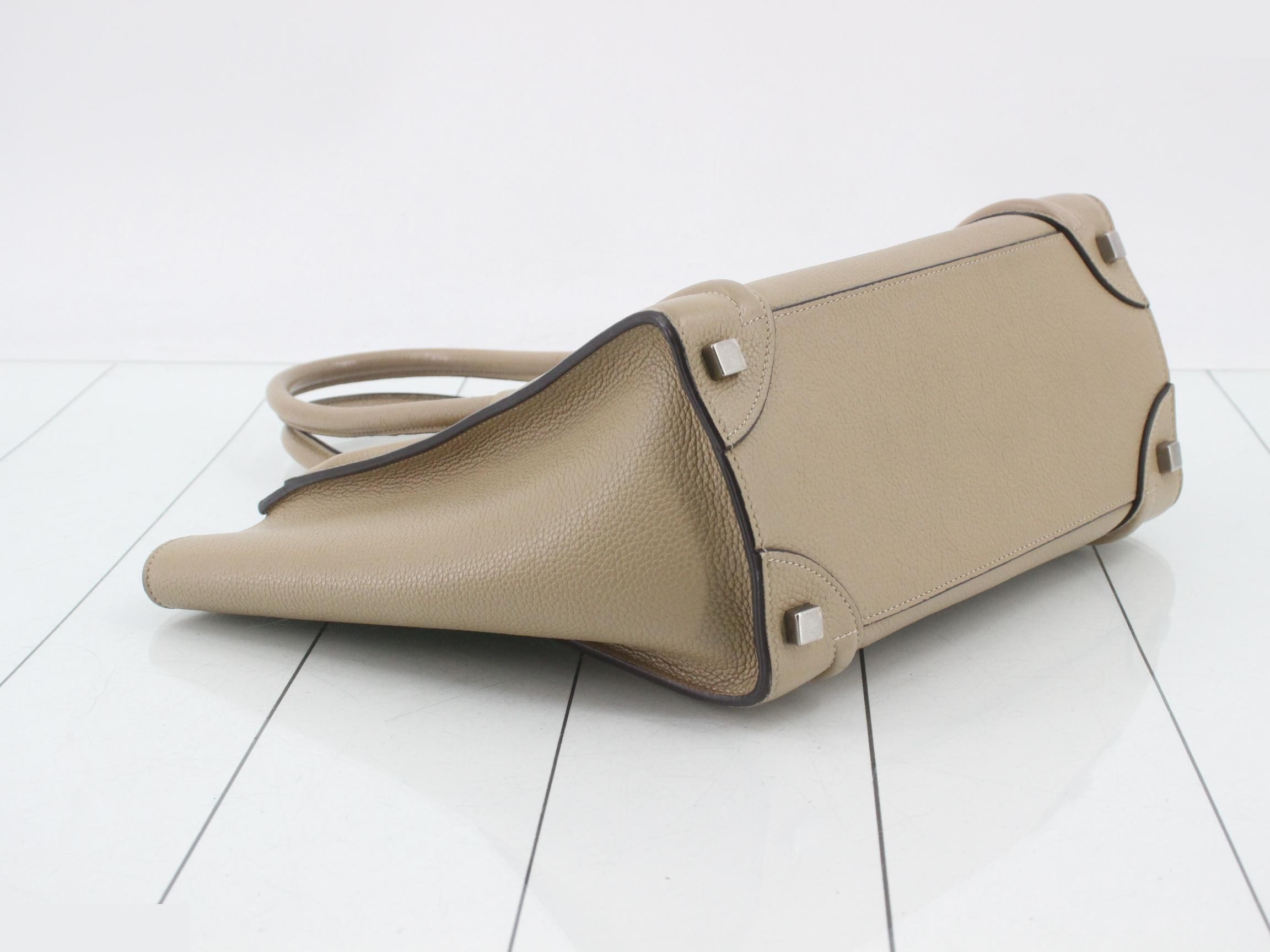 Luggage Micro Shopper Leather Handbag — view 5