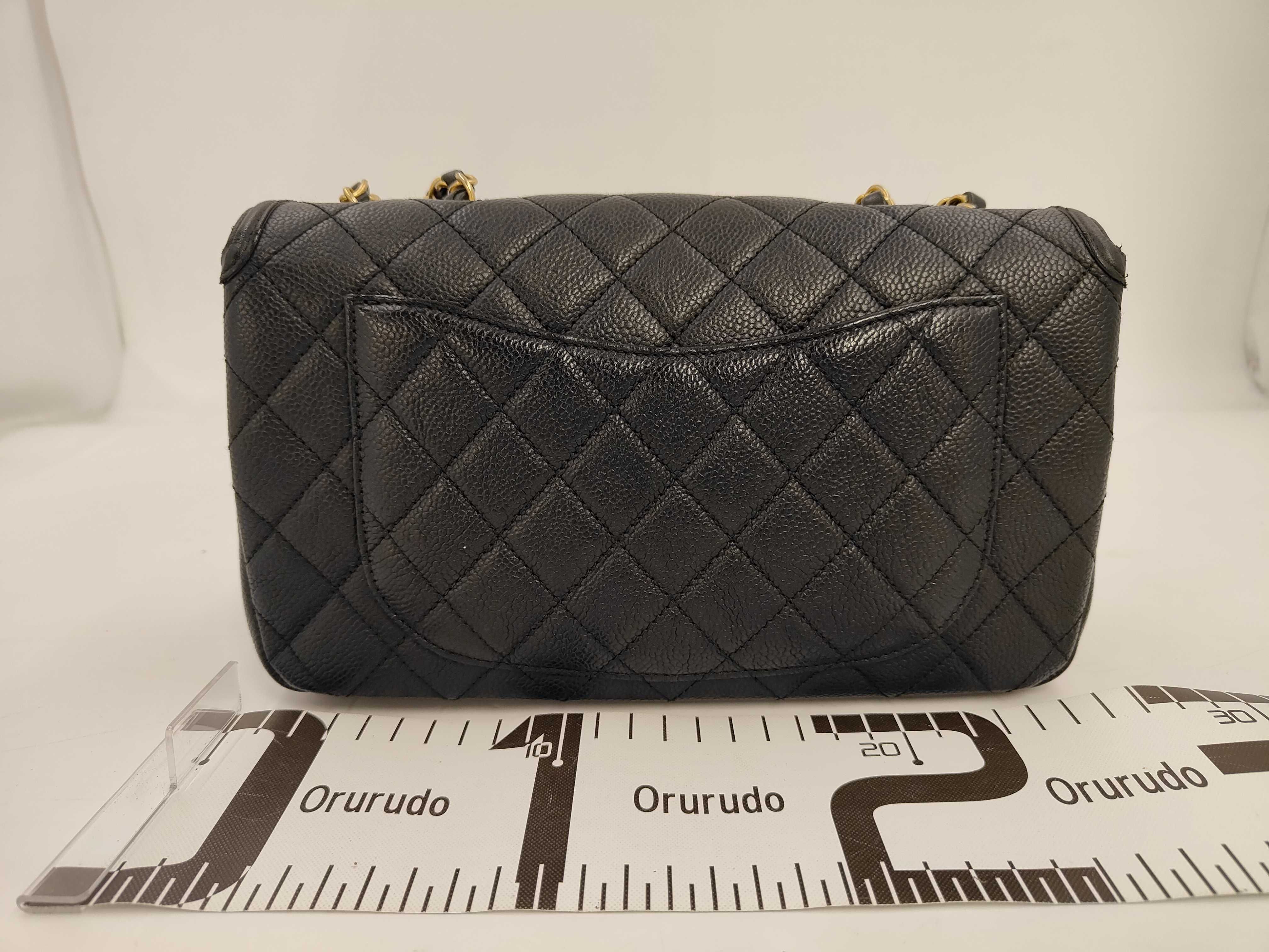 Caviar Skin Black CC Filigree Shoulder Bag — view 2