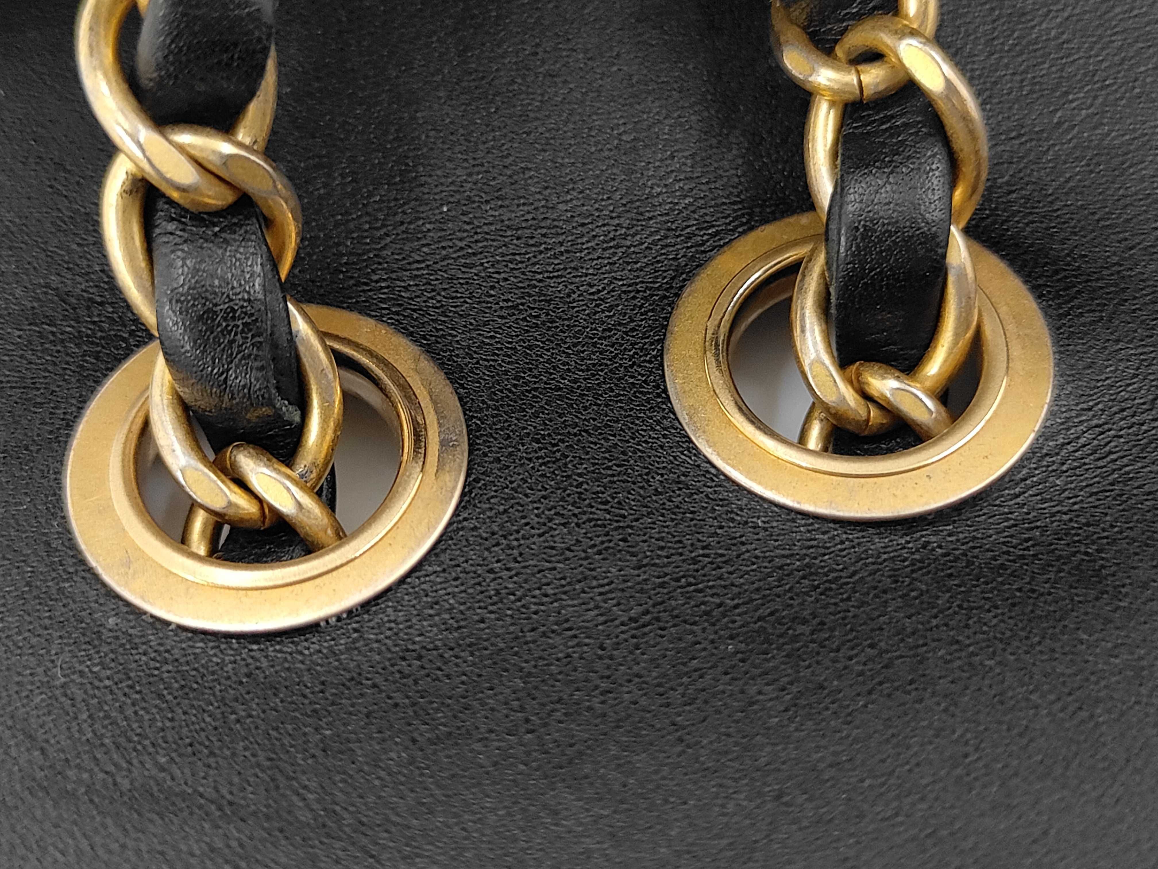 Caviar Skin Black CC Filigree Shoulder Bag — view 5