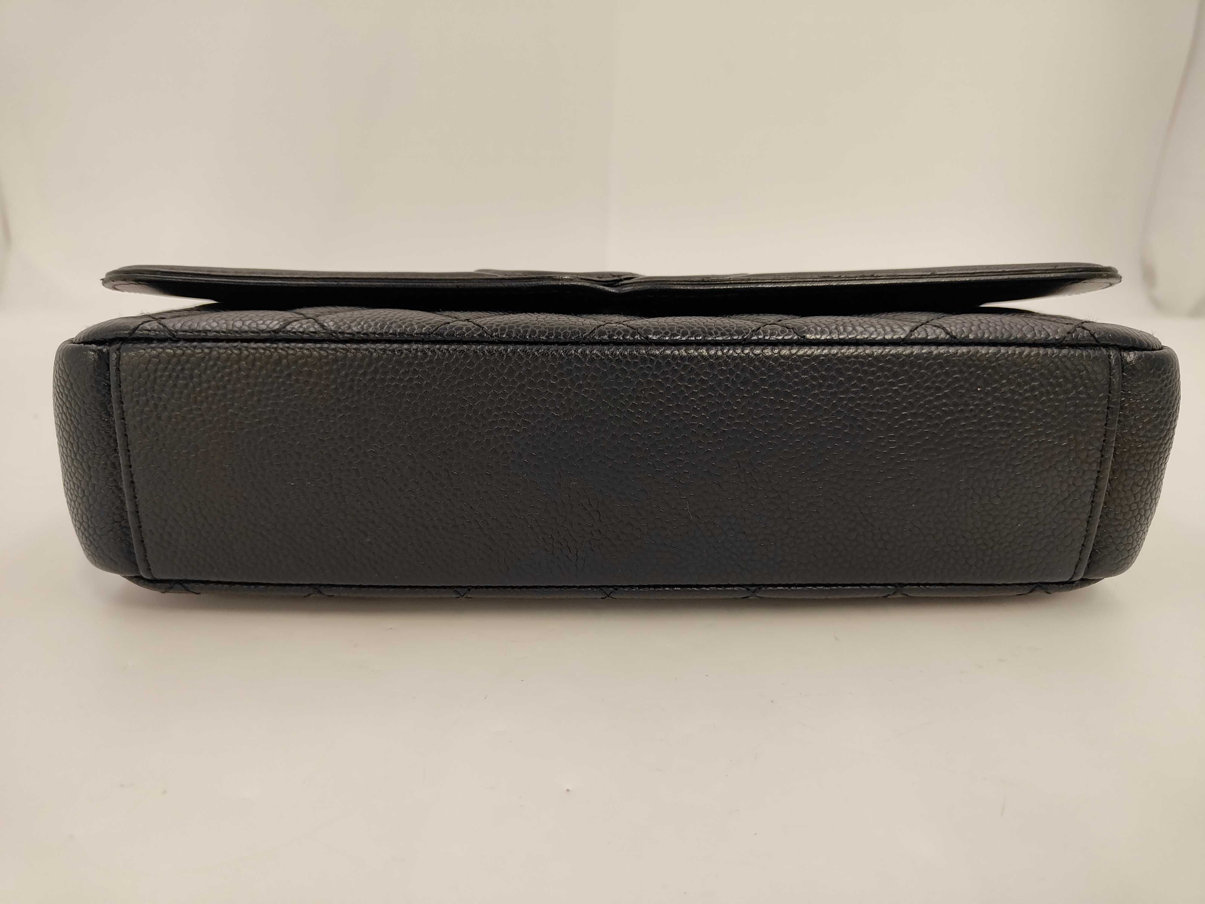 Caviar Skin Black CC Filigree Shoulder Bag — view 6