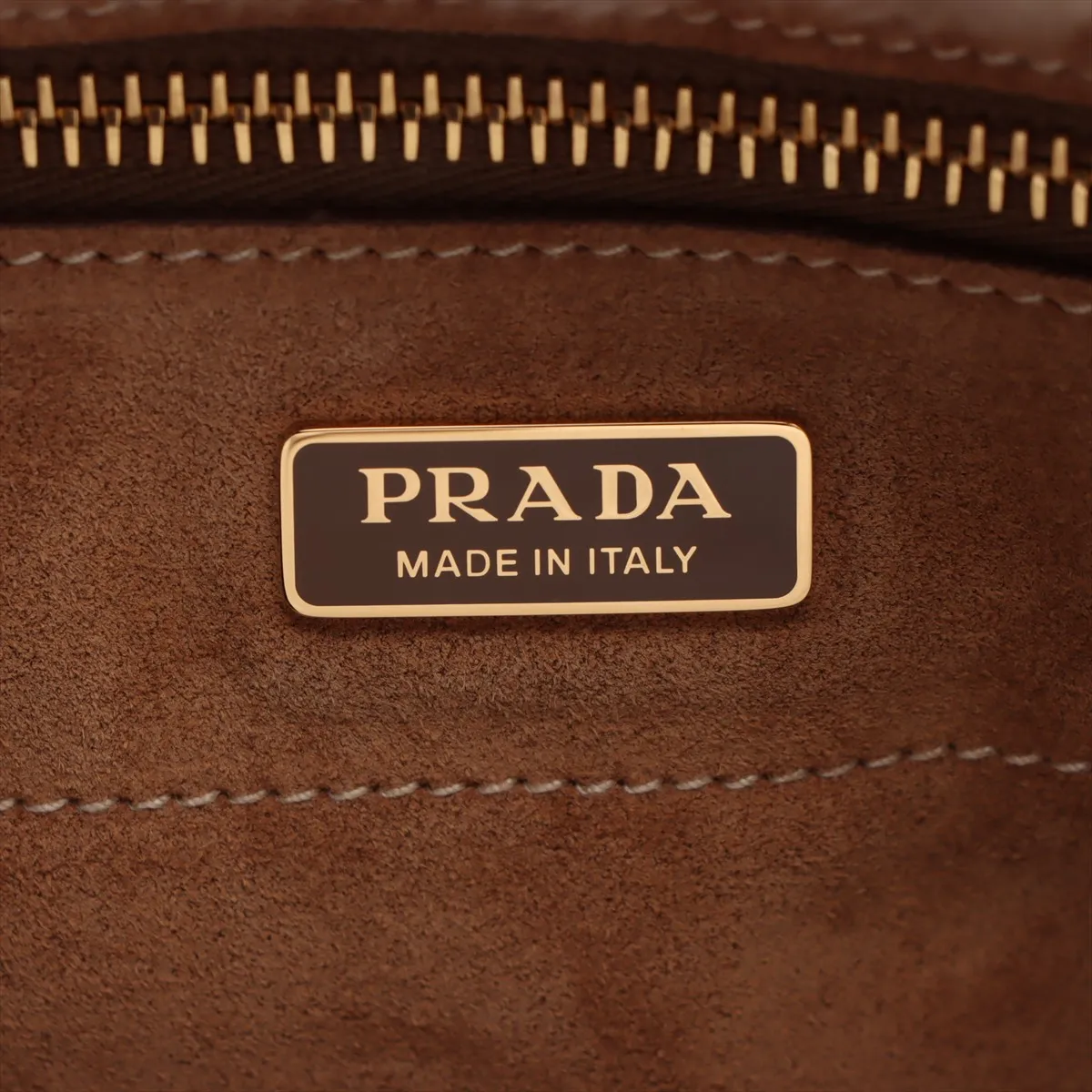 shearling x suede tote bag beige 1BG597 — view 9