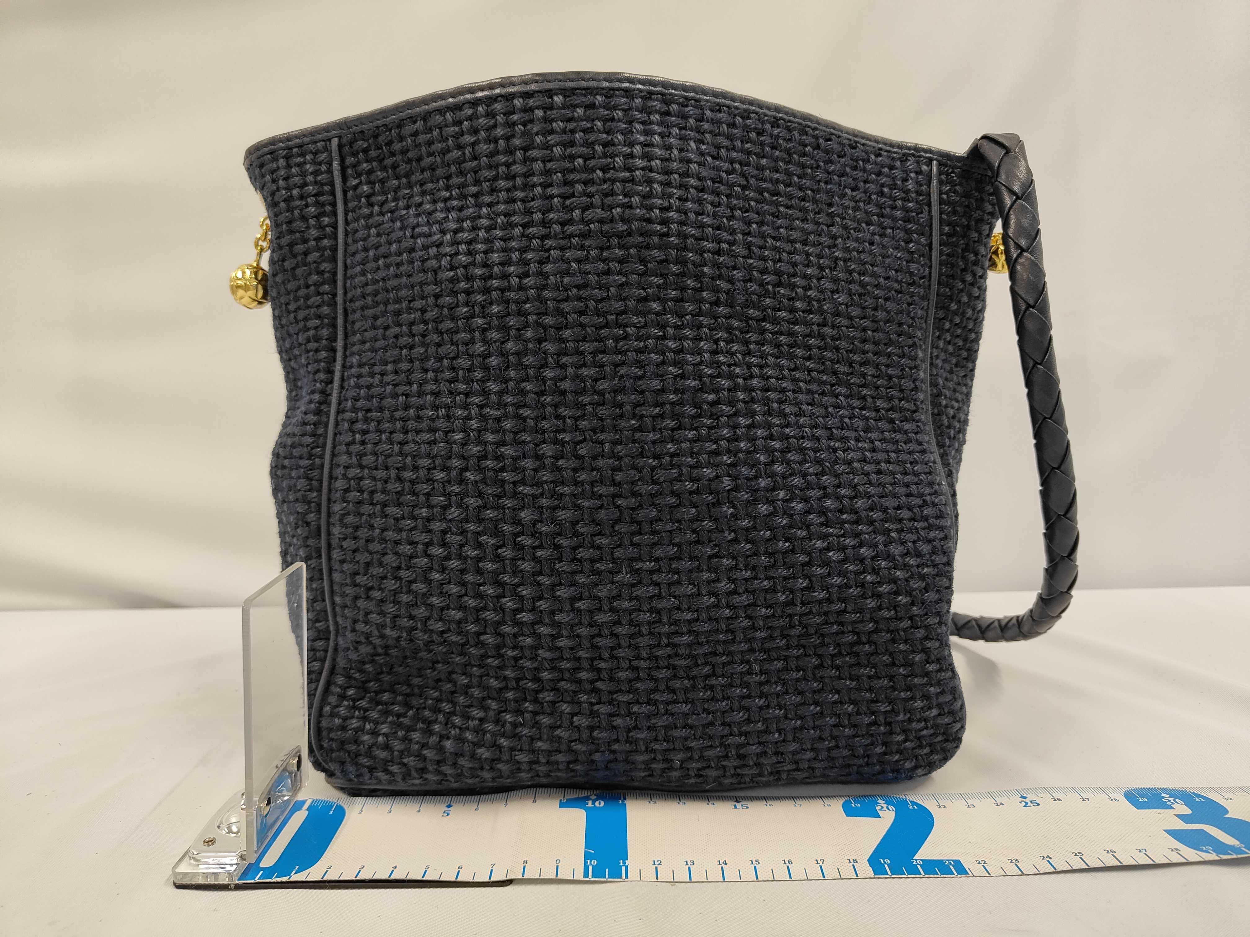 Intrecciato Woven Shoulder Bag — view 2