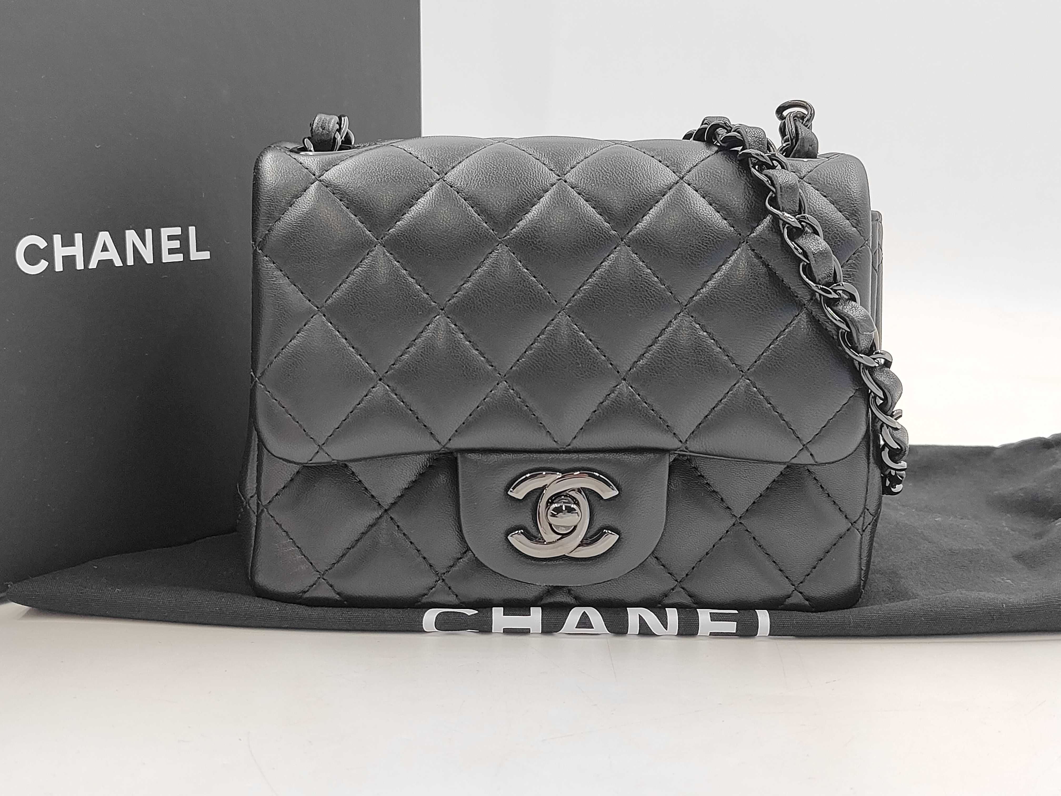 Mini Matelassé Lambskin So Black Chain Shoulder Bag