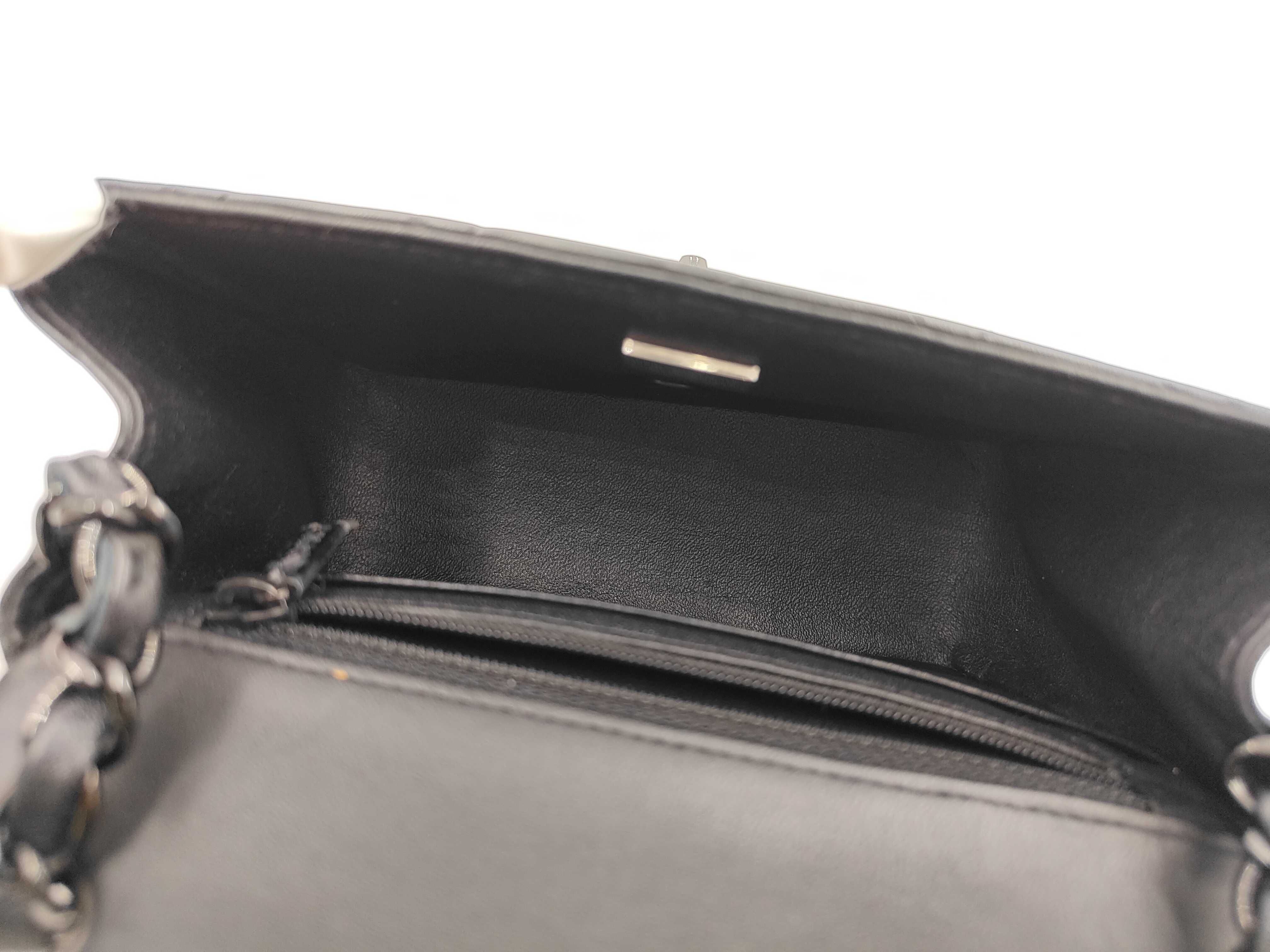 Mini Matelassé Lambskin So Black Chain Shoulder Bag — view 12
