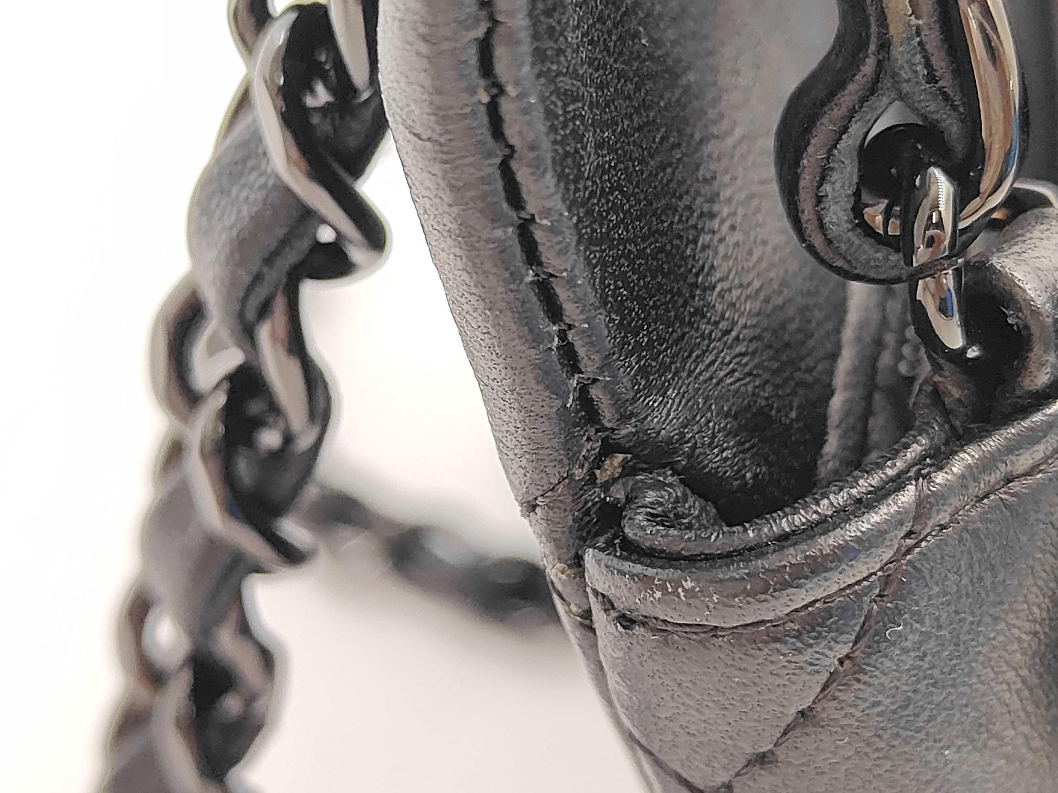 Mini Matelassé Lambskin So Black Chain Shoulder Bag — view 7