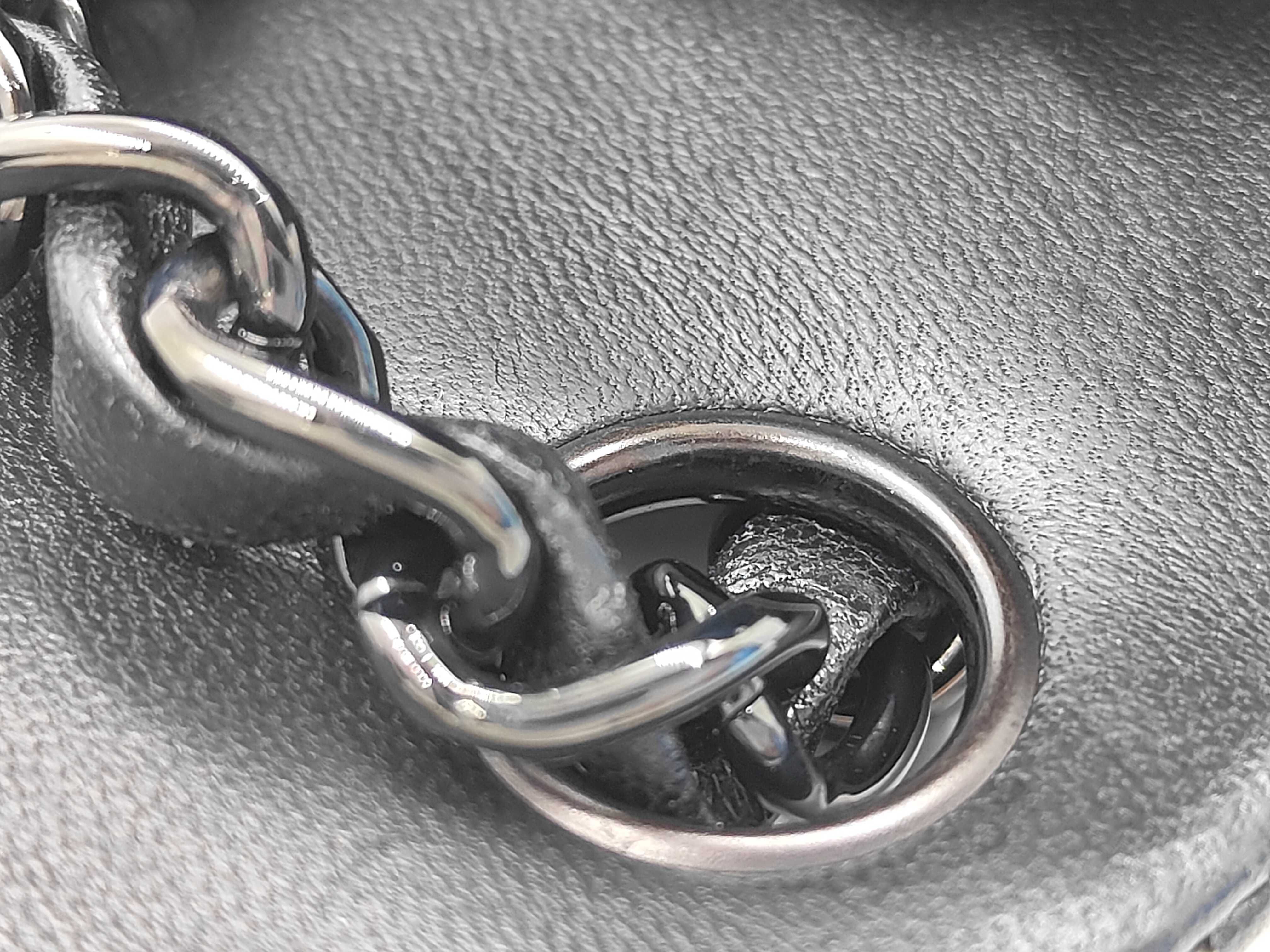Mini Matelassé Lambskin So Black Chain Shoulder Bag — view 9