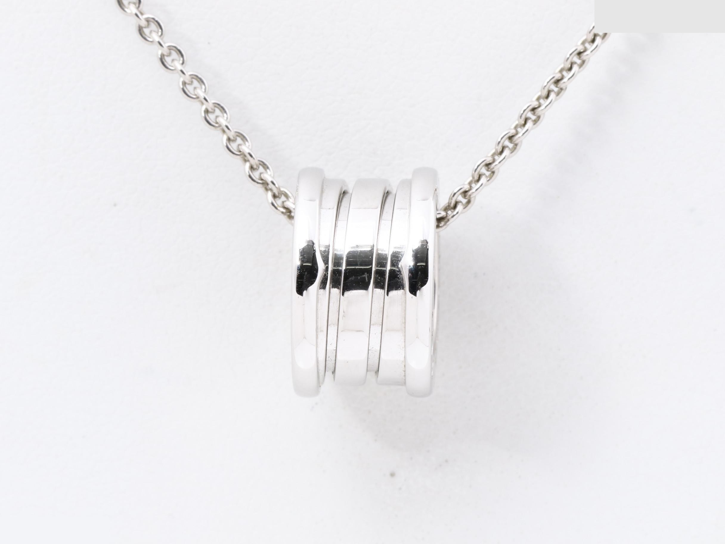 B.zero1 (precious metal) necklace pendant, 750WG, 12.1g