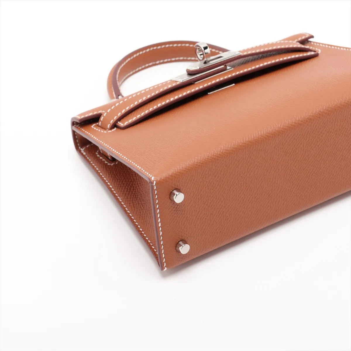 [Individually packaged] Hermes Mini Kelly 2 20 Sellier Veau Epsom Gold Silver Hardware G: 2026 — view 4