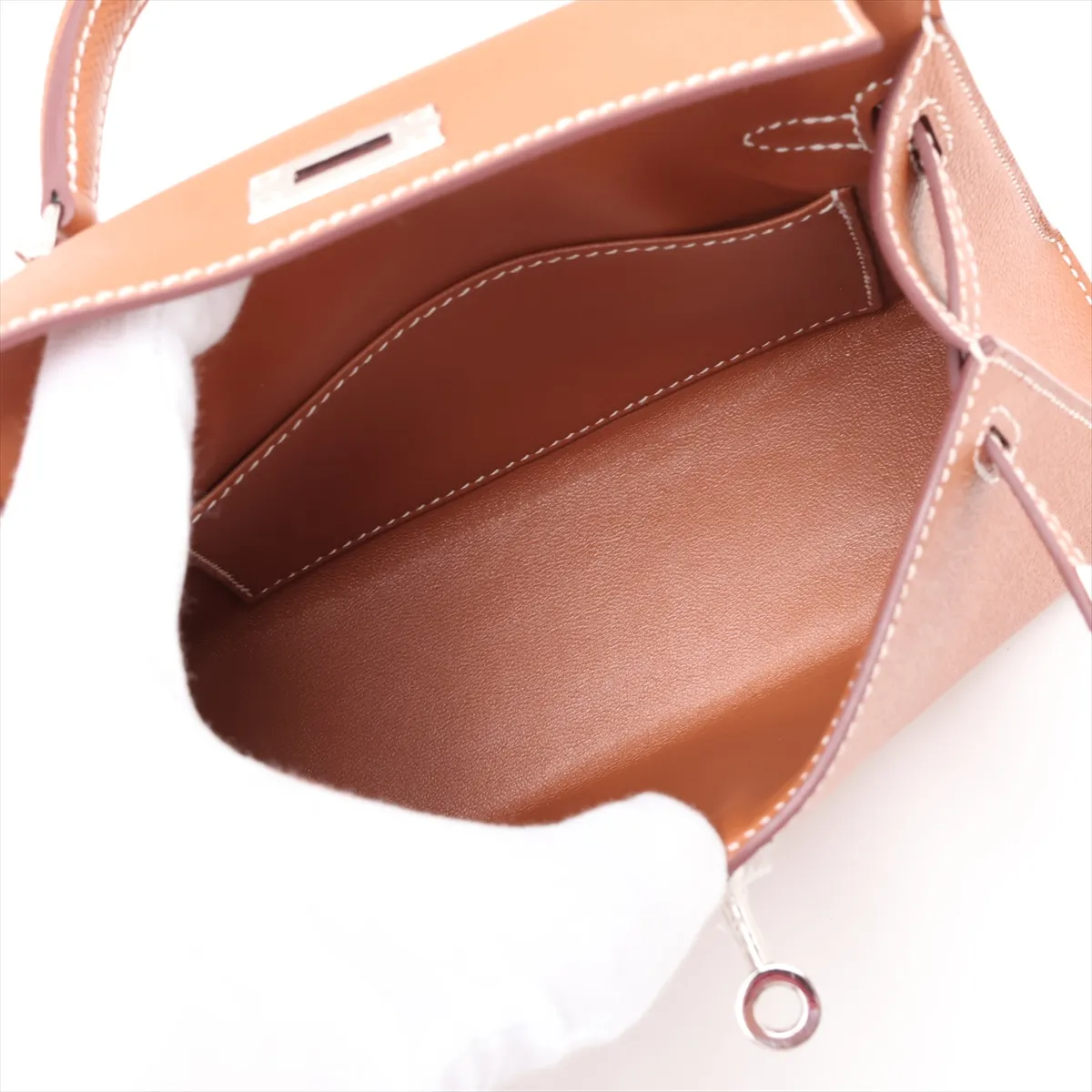 [Individually packaged] Hermes Mini Kelly 2 20 Sellier Veau Epsom Gold Silver Hardware G: 2026 — view 8