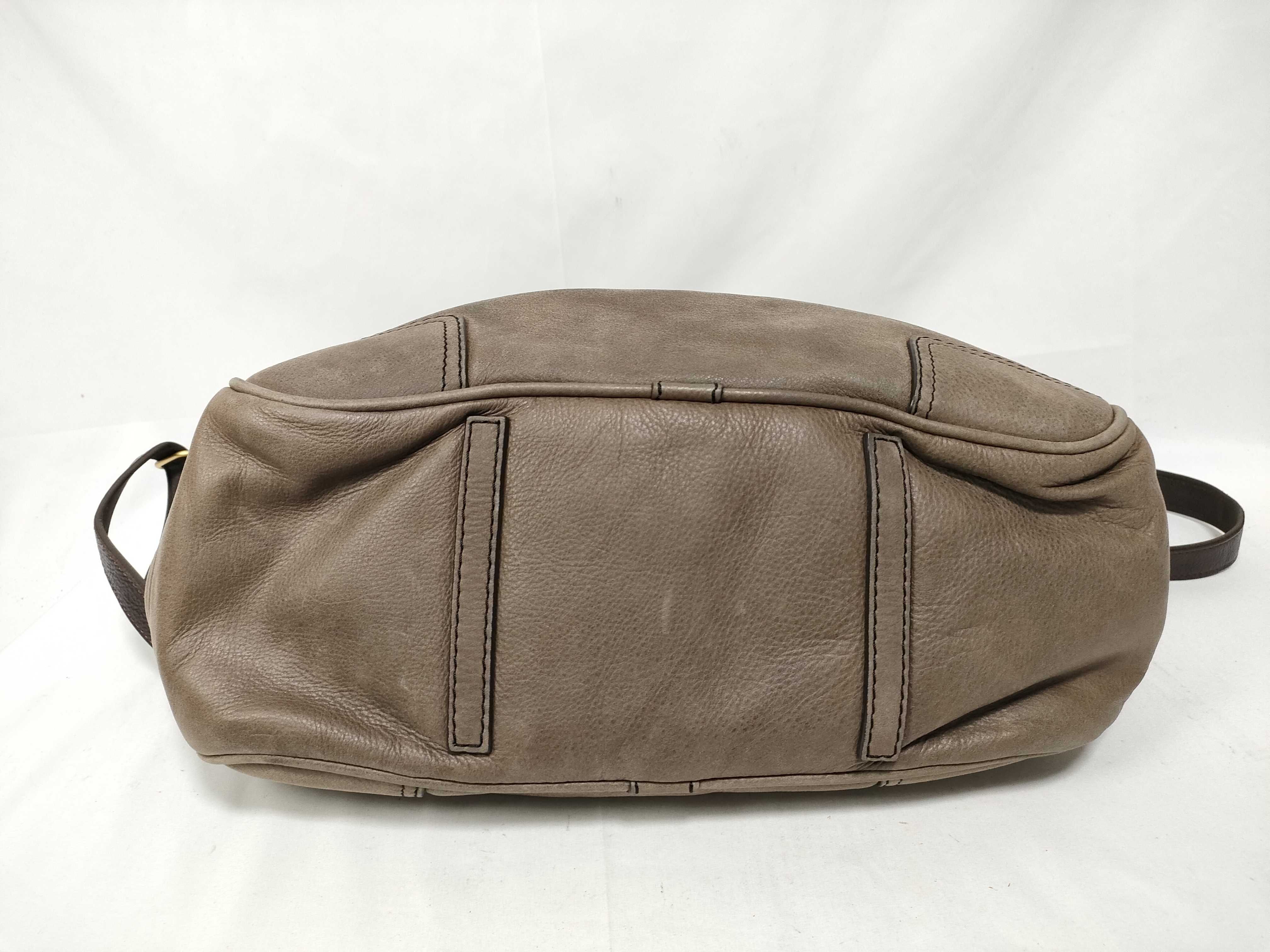 Amazona 35 Leather Handbag, Brown — view 3