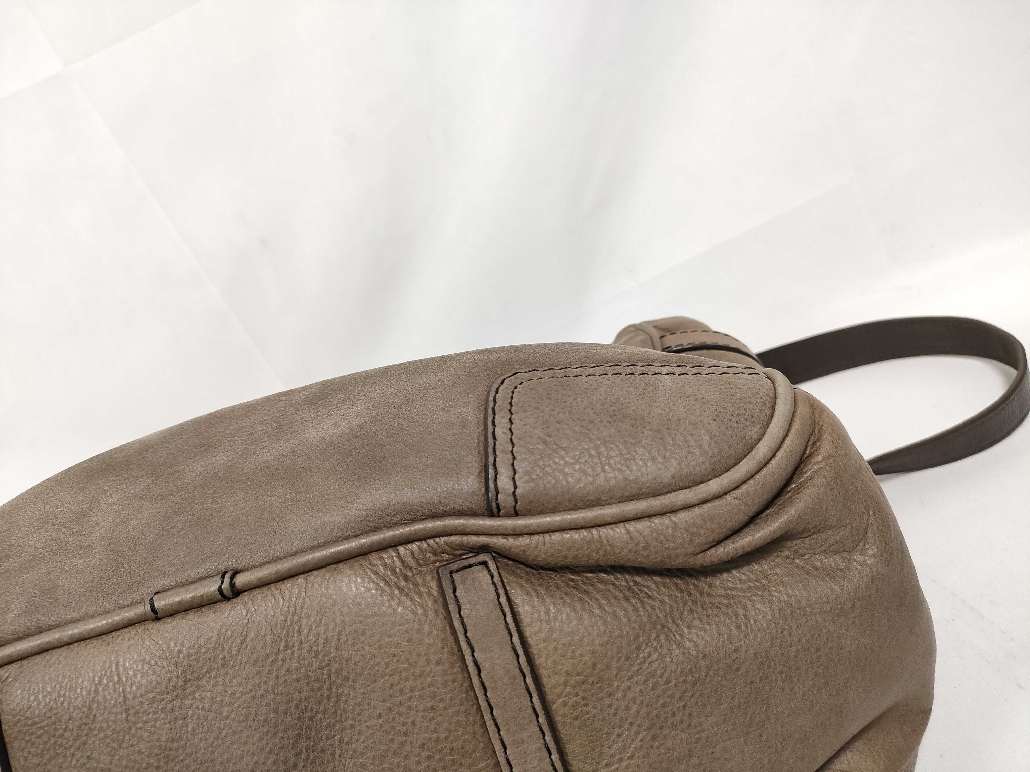 Amazona 35 Leather Handbag, Brown — view 4