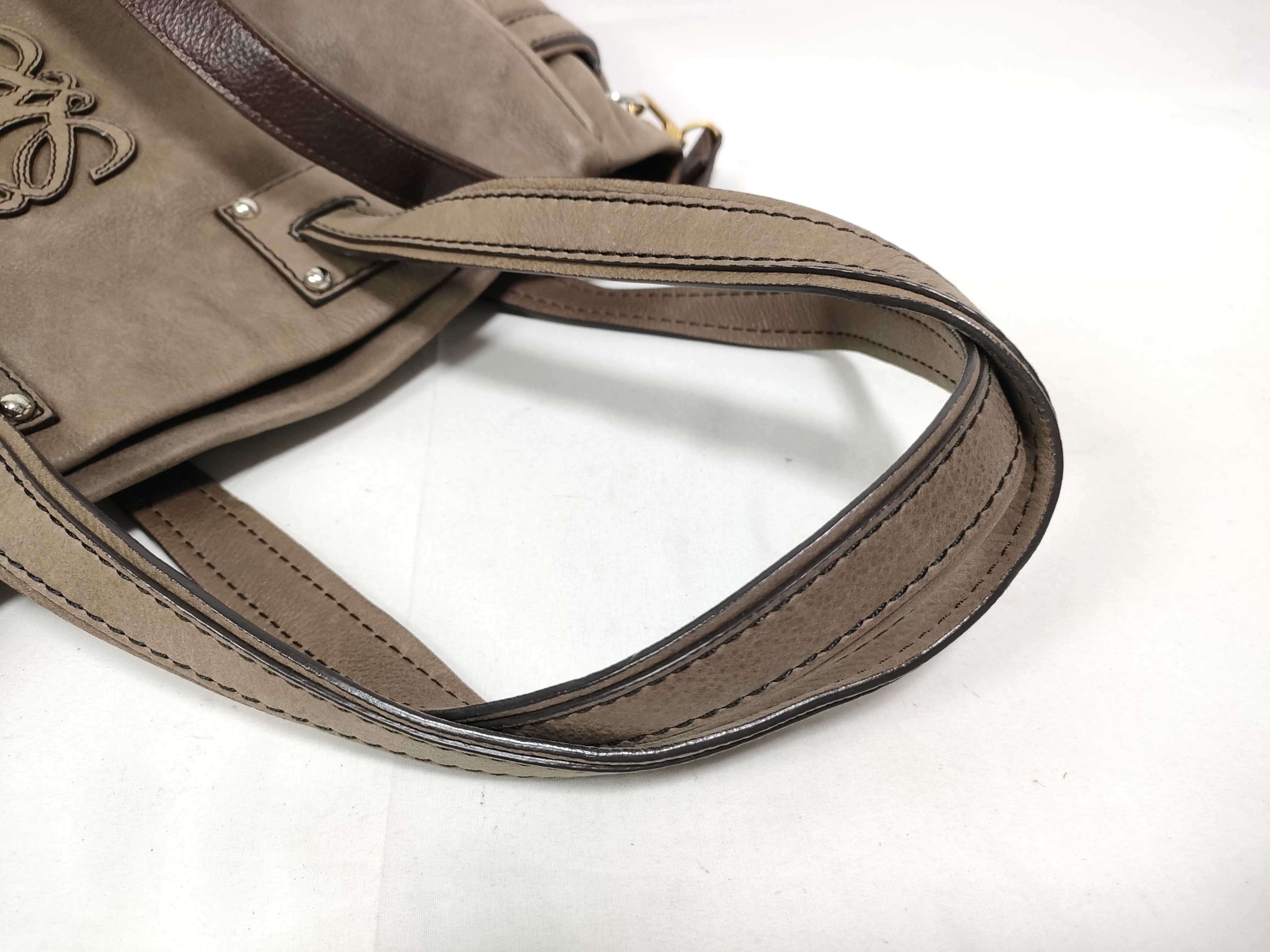 Amazona 35 Leather Handbag, Brown — view 8
