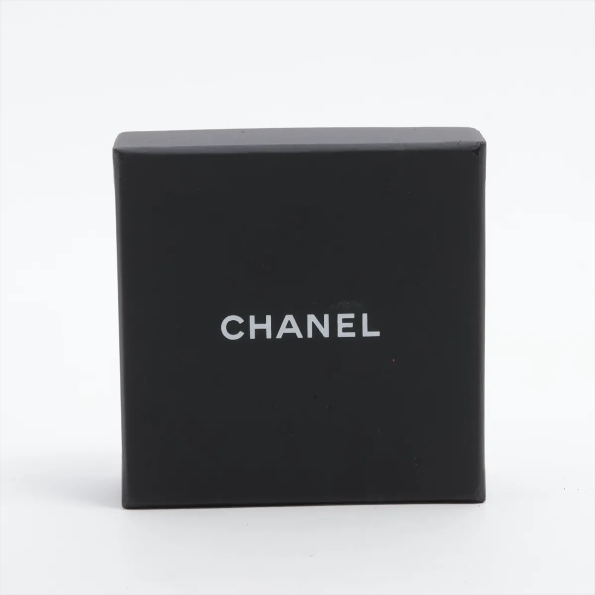 Coco Mark B21B Barrette, GP x Leather x Rhinestone, Gold x Black. Shows signs of wear, — view 7