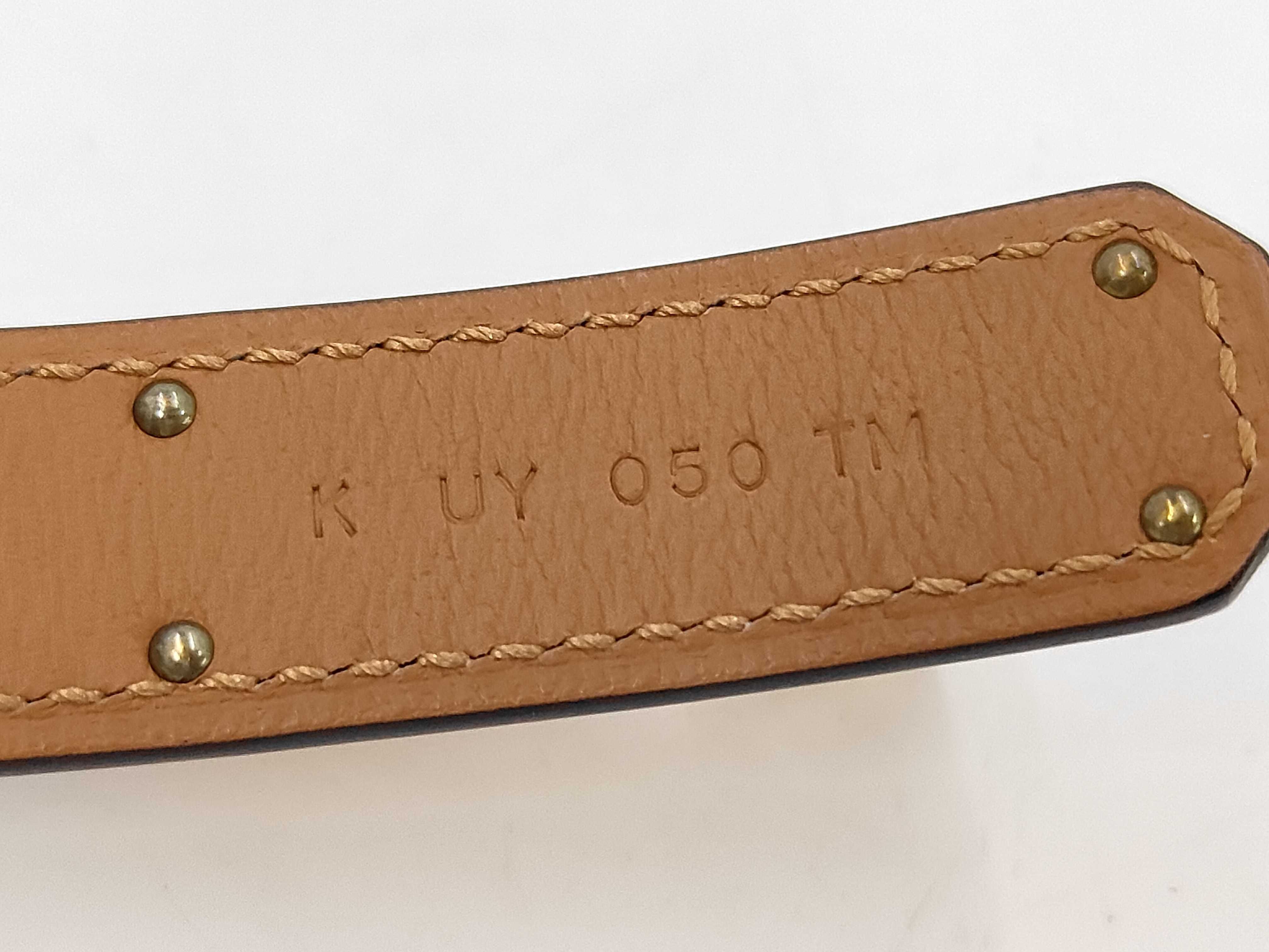Kelly Belt, White, Gold Hardware, K Stamp — view 5