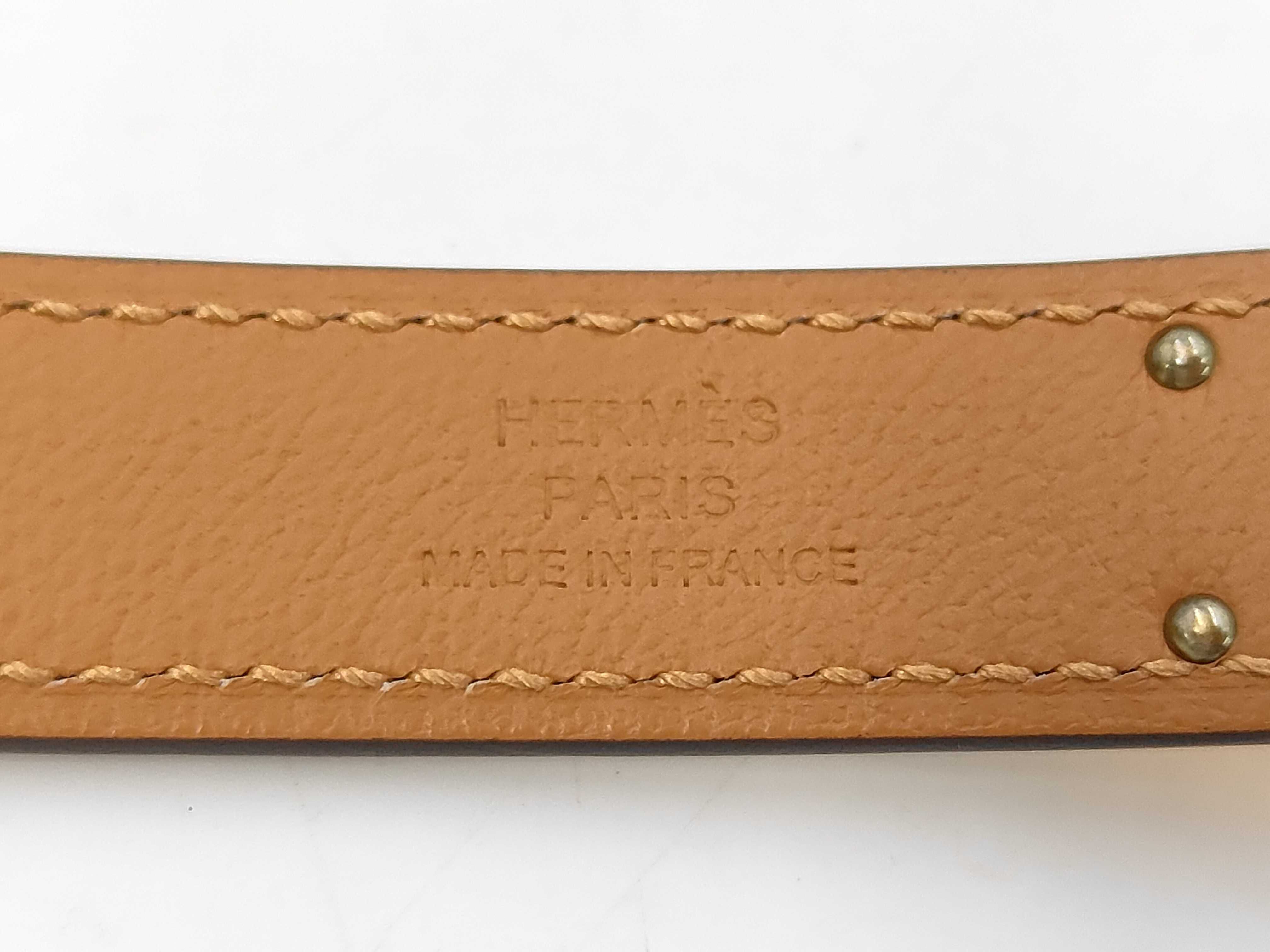 Kelly Belt, White, Gold Hardware, K Stamp — view 6