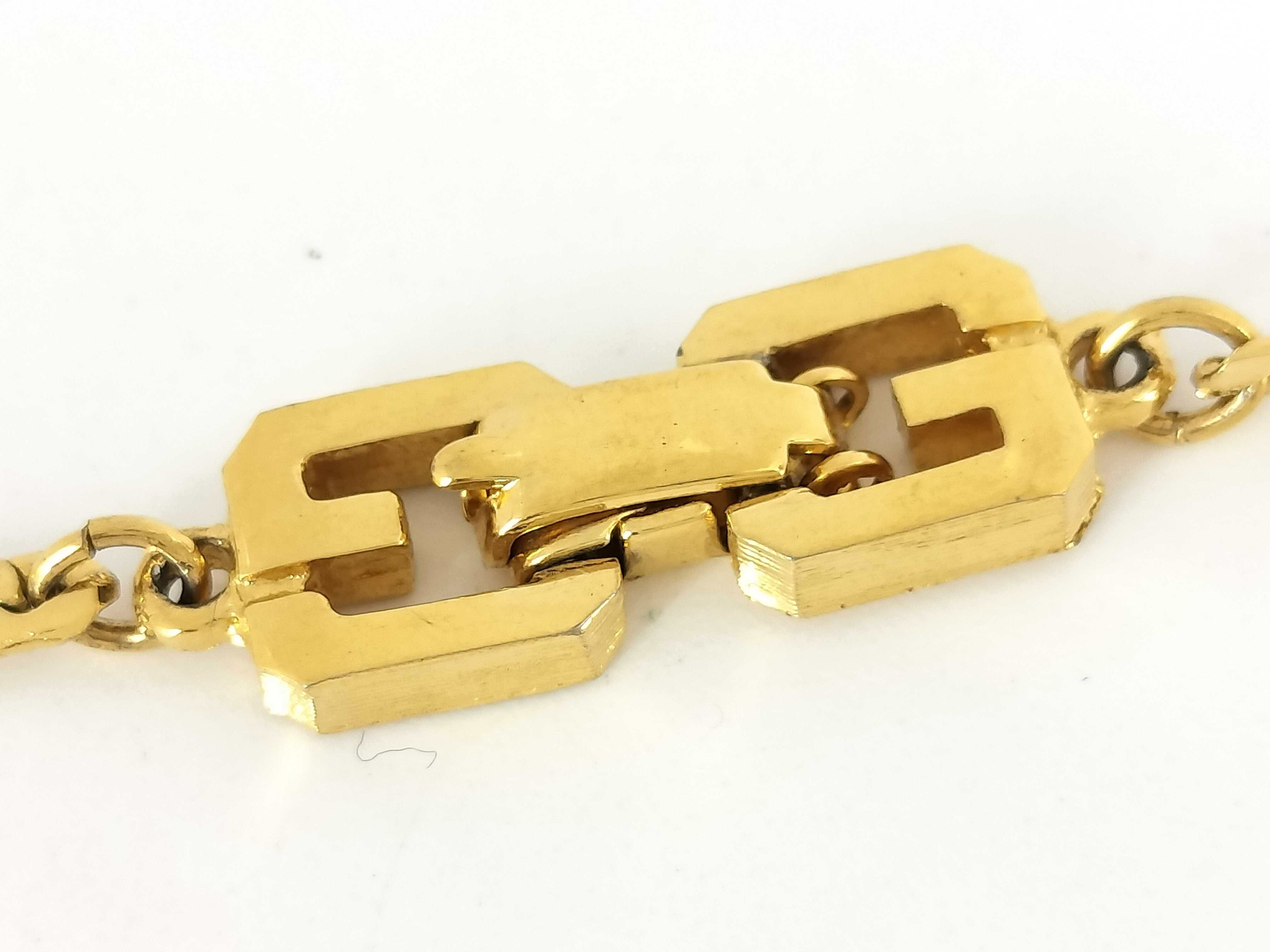 Oval G Logo Vintage Gold Long Necklace — view 4