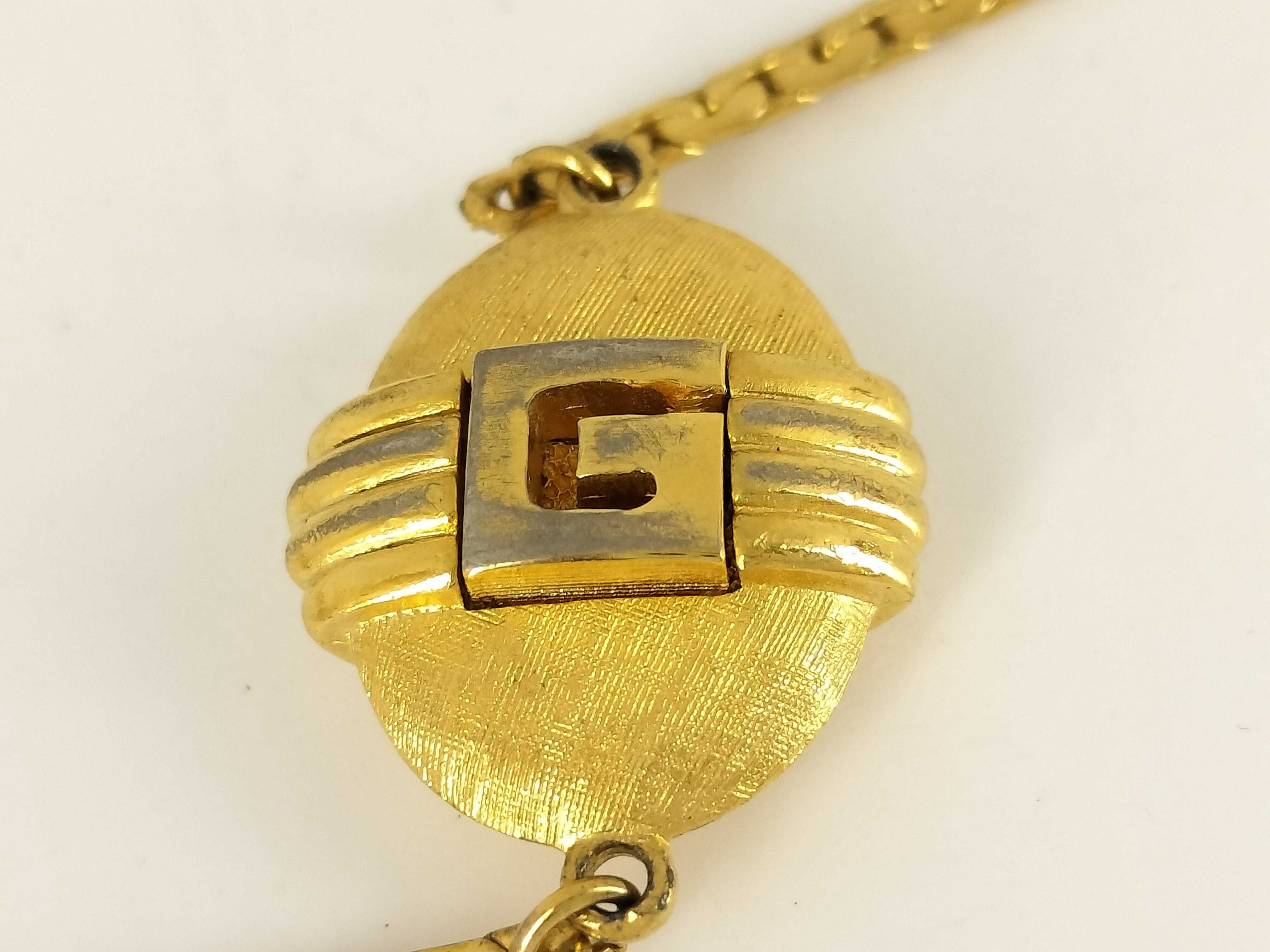 Oval G Logo Vintage Gold Long Necklace — view 8