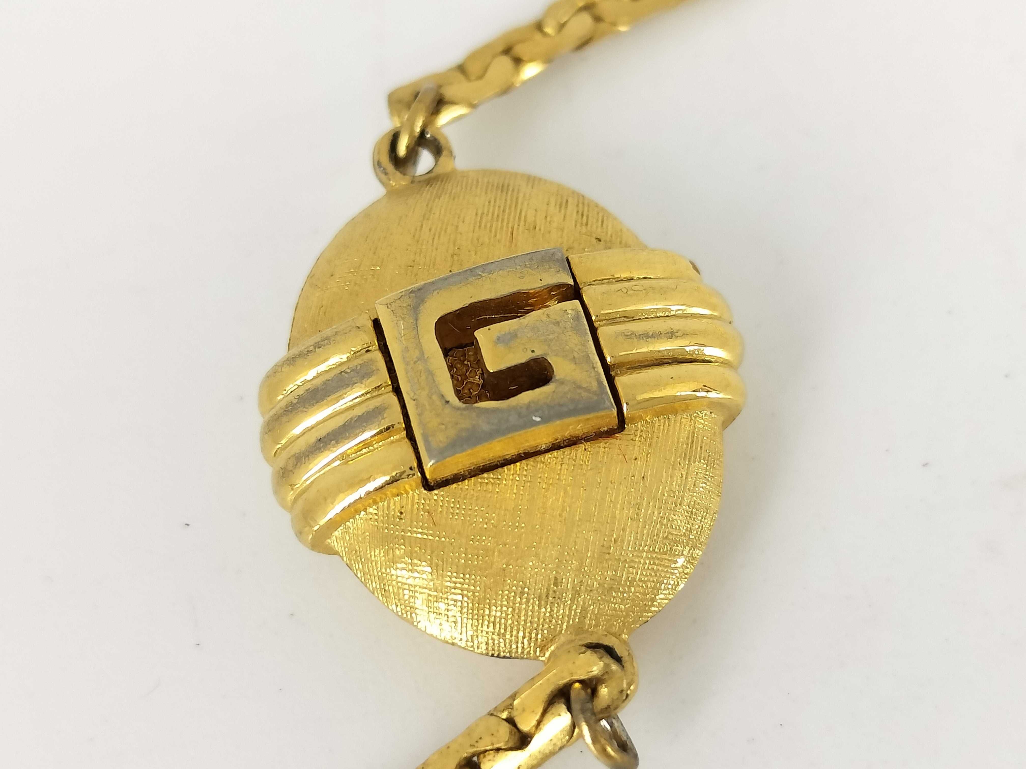 Oval G Logo Vintage Gold Long Necklace — view 9
