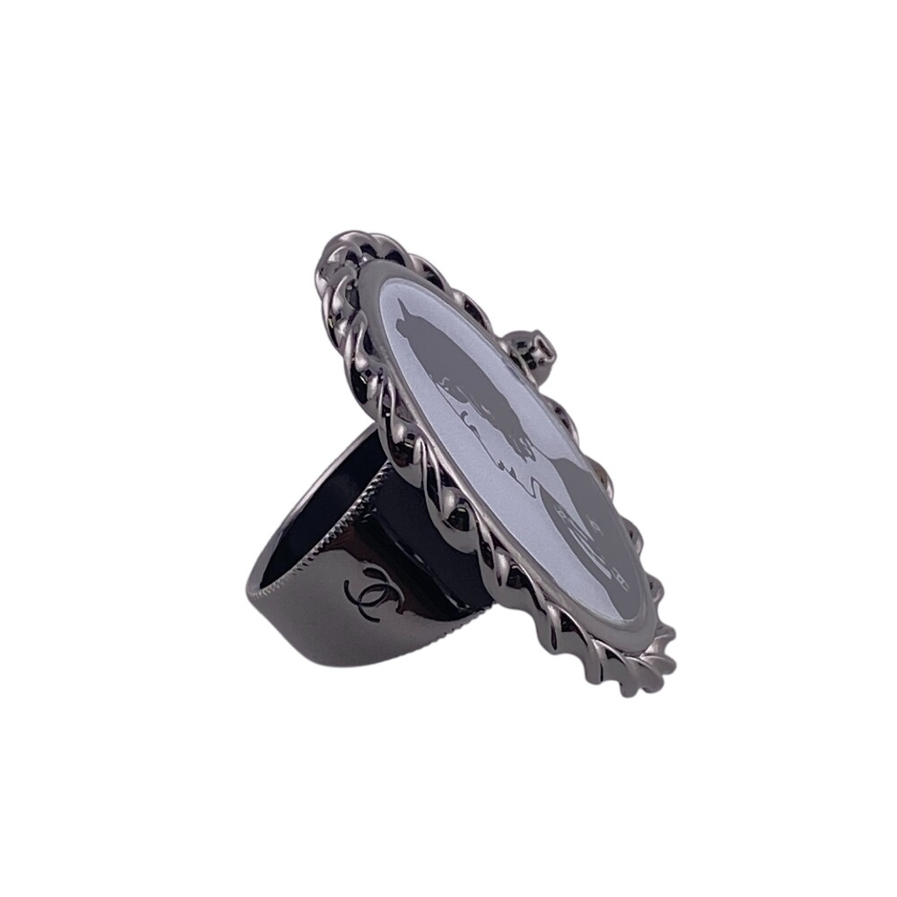 Mademoiselle Coco Mark Ring - Metal Ring for Women — view 2