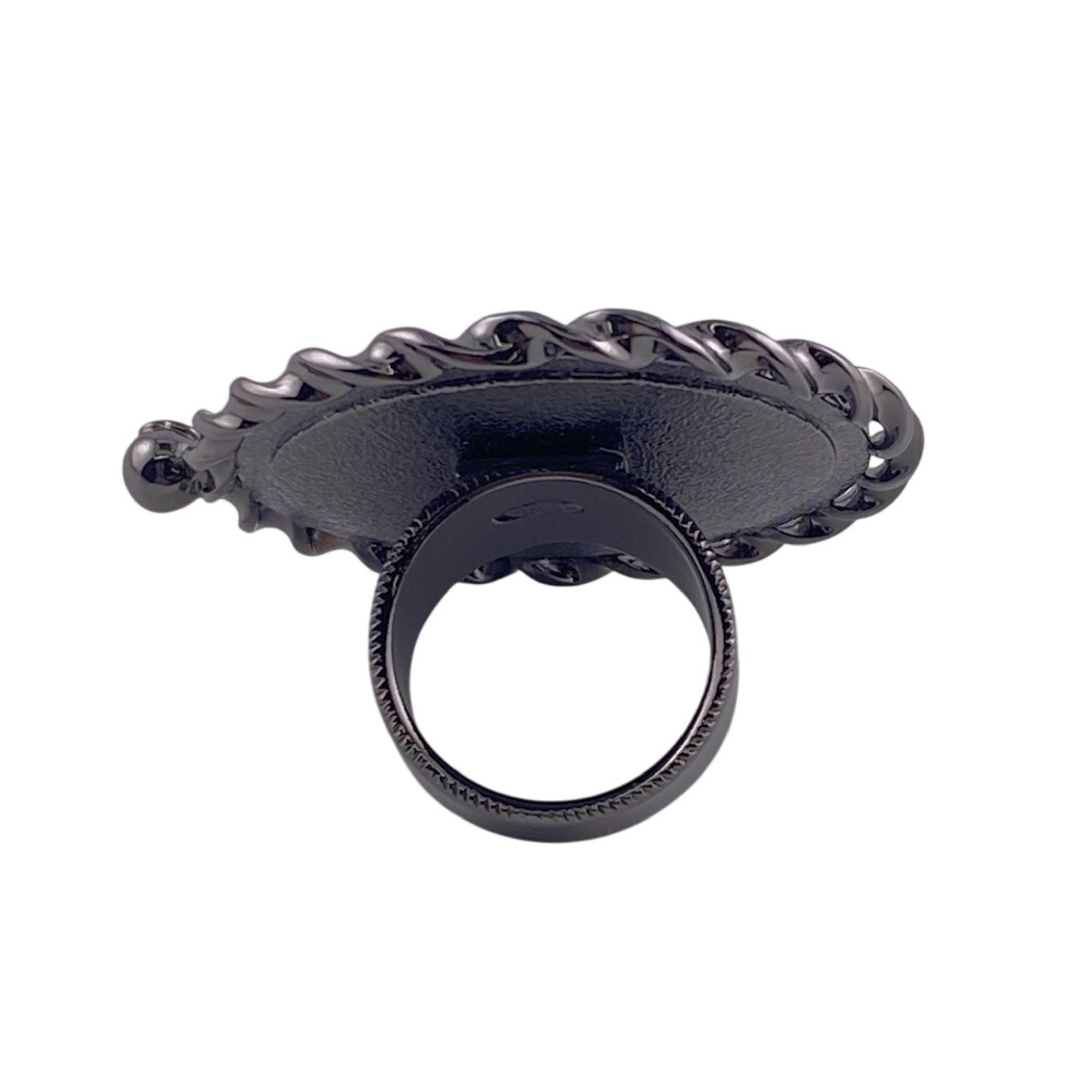 Mademoiselle Coco Mark Ring - Metal Ring for Women — view 3