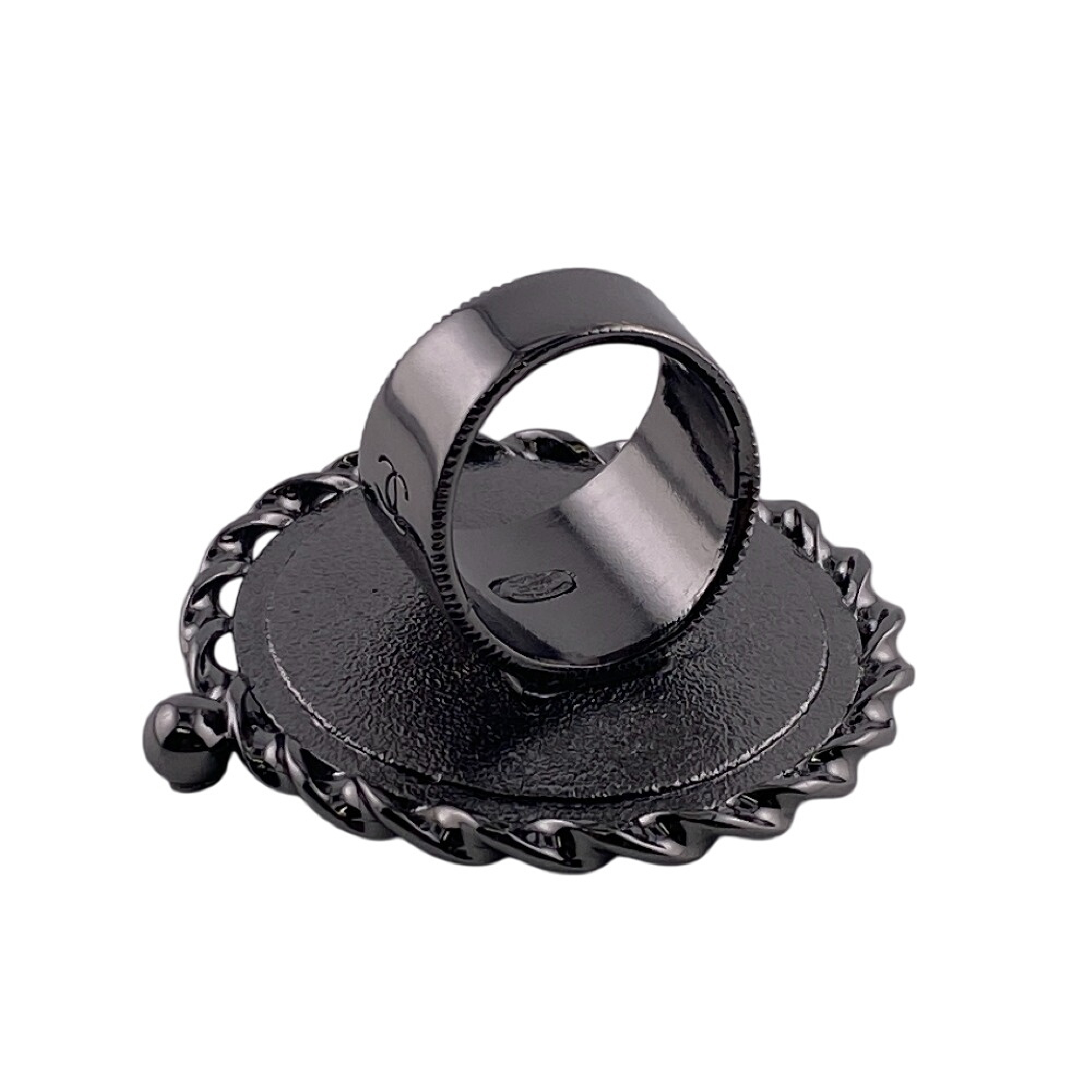 Mademoiselle Coco Mark Ring - Metal Ring for Women — view 5