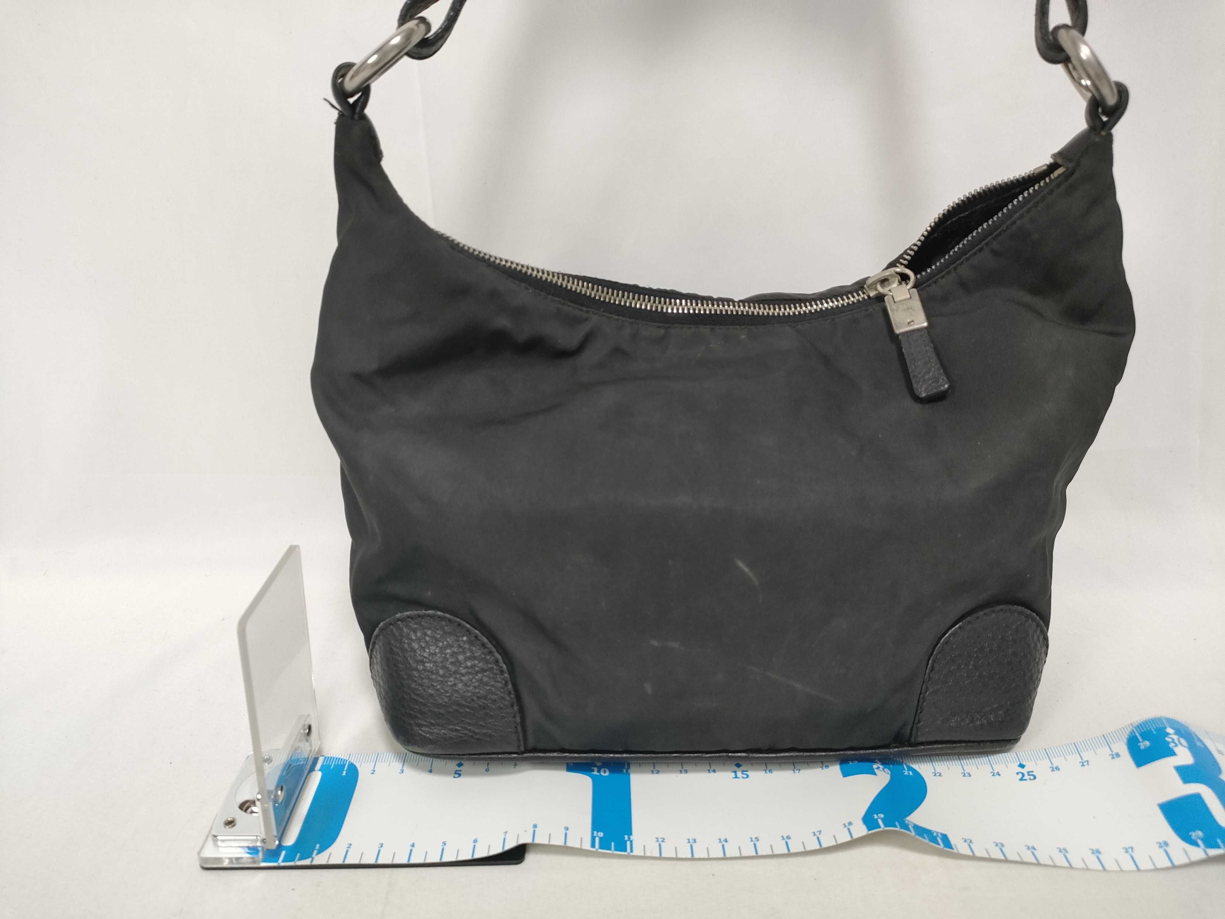 Shoulder Bag, One-Shoulder Bag, Triangle Logo, Black Shoulder Bag — view 2