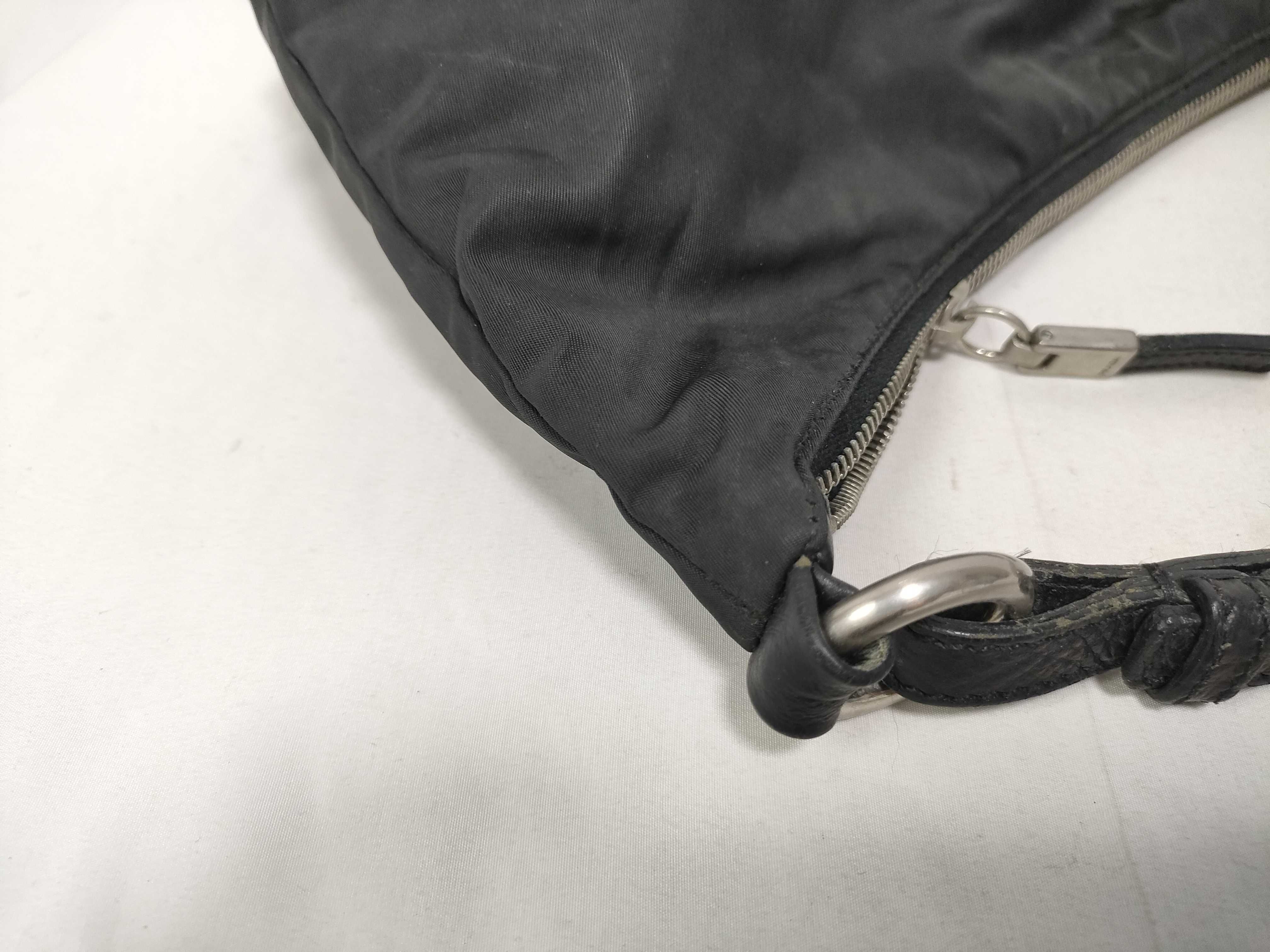 Shoulder Bag, One-Shoulder Bag, Triangle Logo, Black Shoulder Bag — view 10
