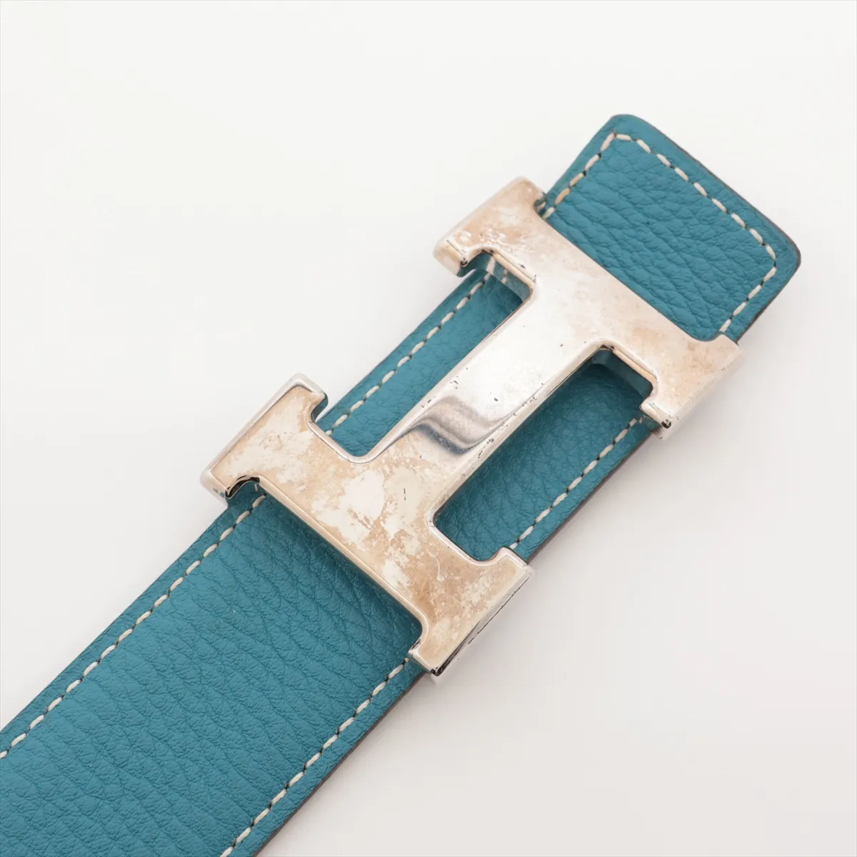 H-belt H:2004 Belt 75 Leather Blue x Black — view 2