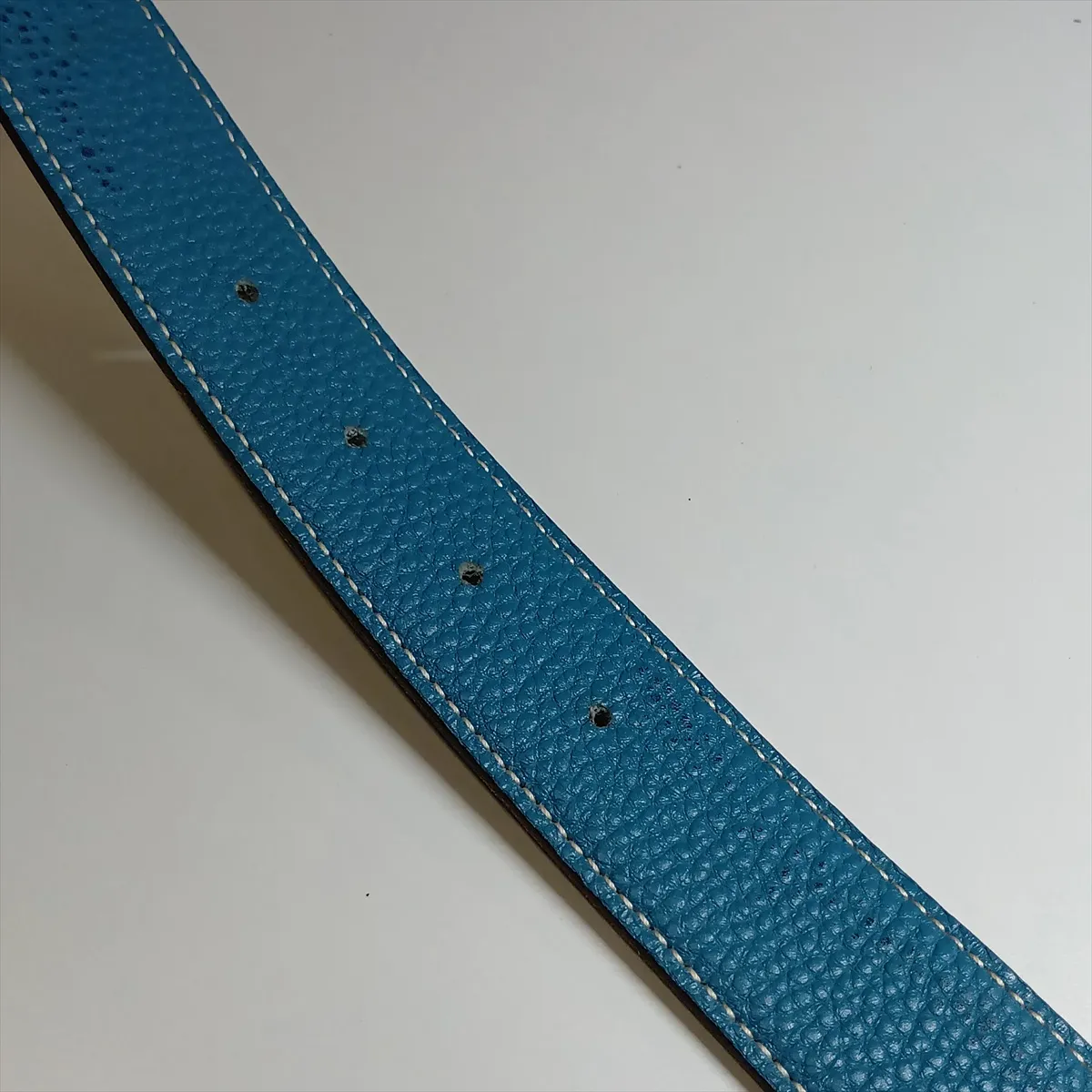 H-belt H:2004 Belt 75 Leather Blue x Black — view 6