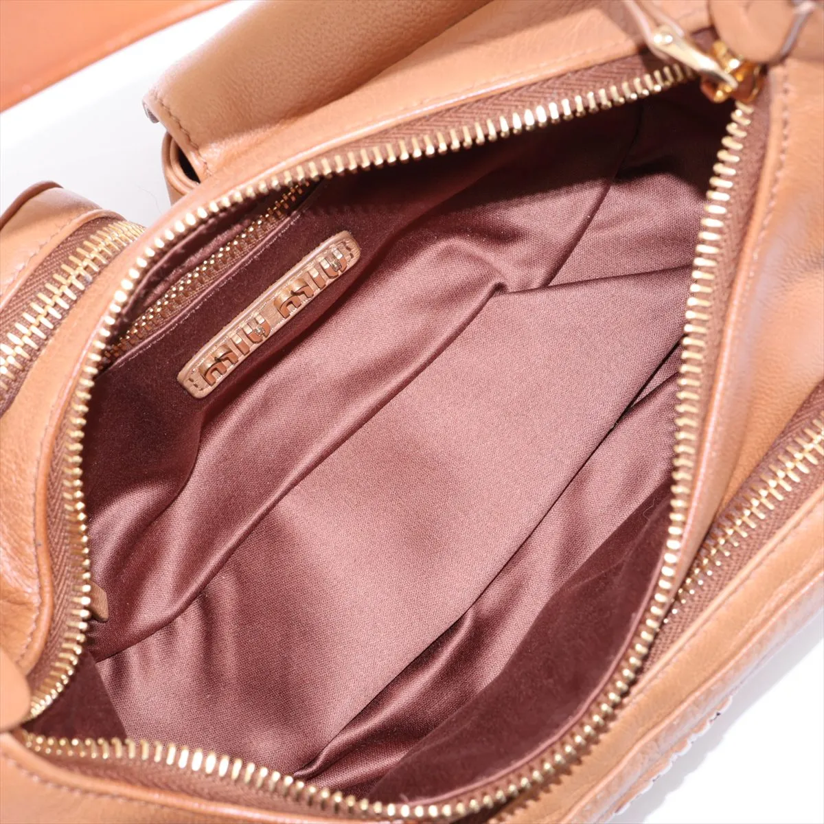 Pocket Bag Leather Shoulder Bag Brown 5BC146 — view 7