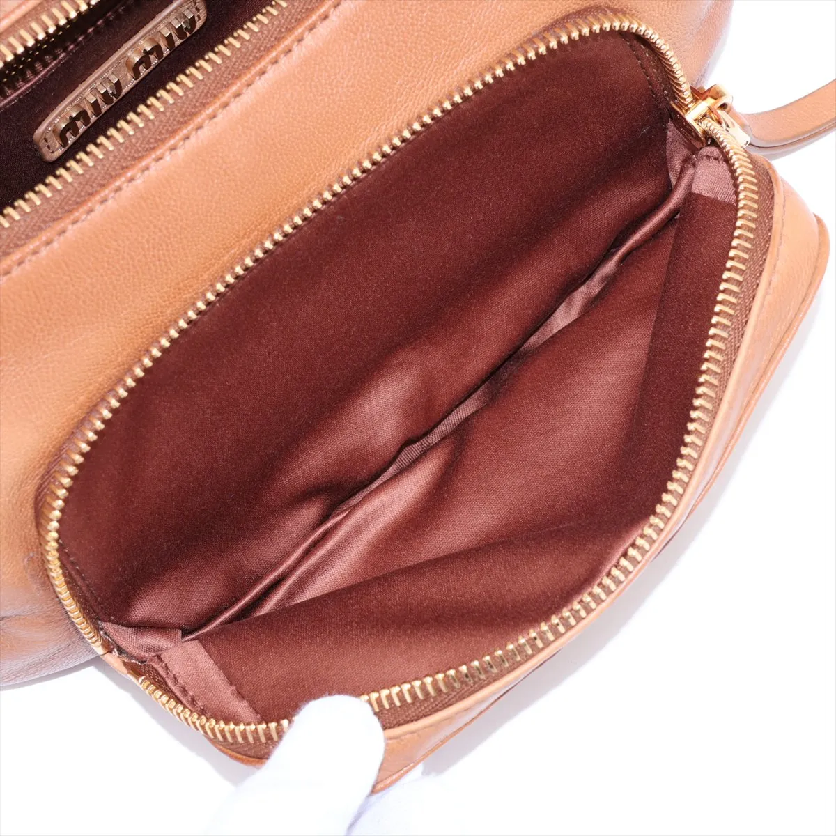 Pocket Bag Leather Shoulder Bag Brown 5BC146 — view 9