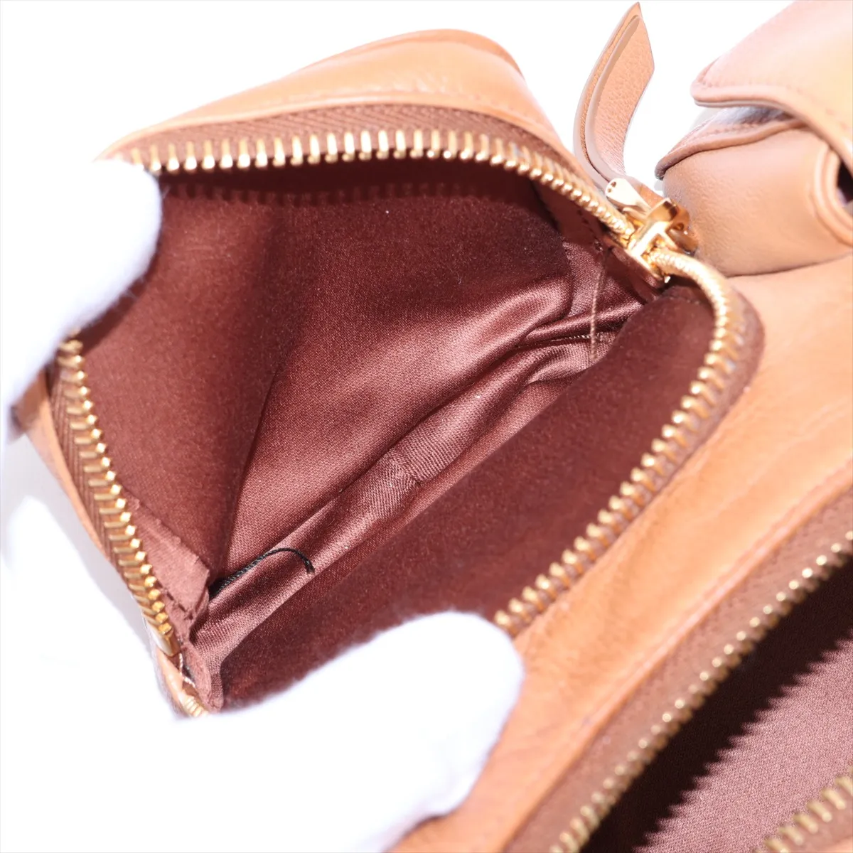 Pocket Bag Leather Shoulder Bag Brown 5BC146 — view 10