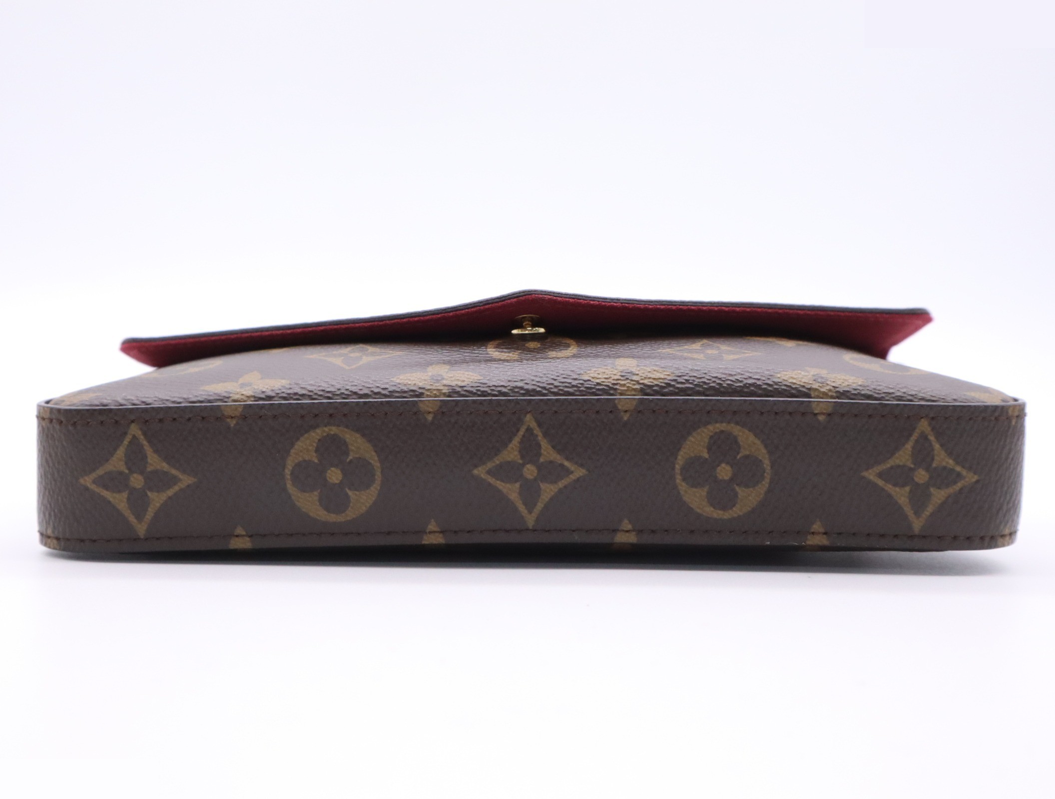Pochette Felice, Fuchsia, with shoulder strap and dust bag. — view 5