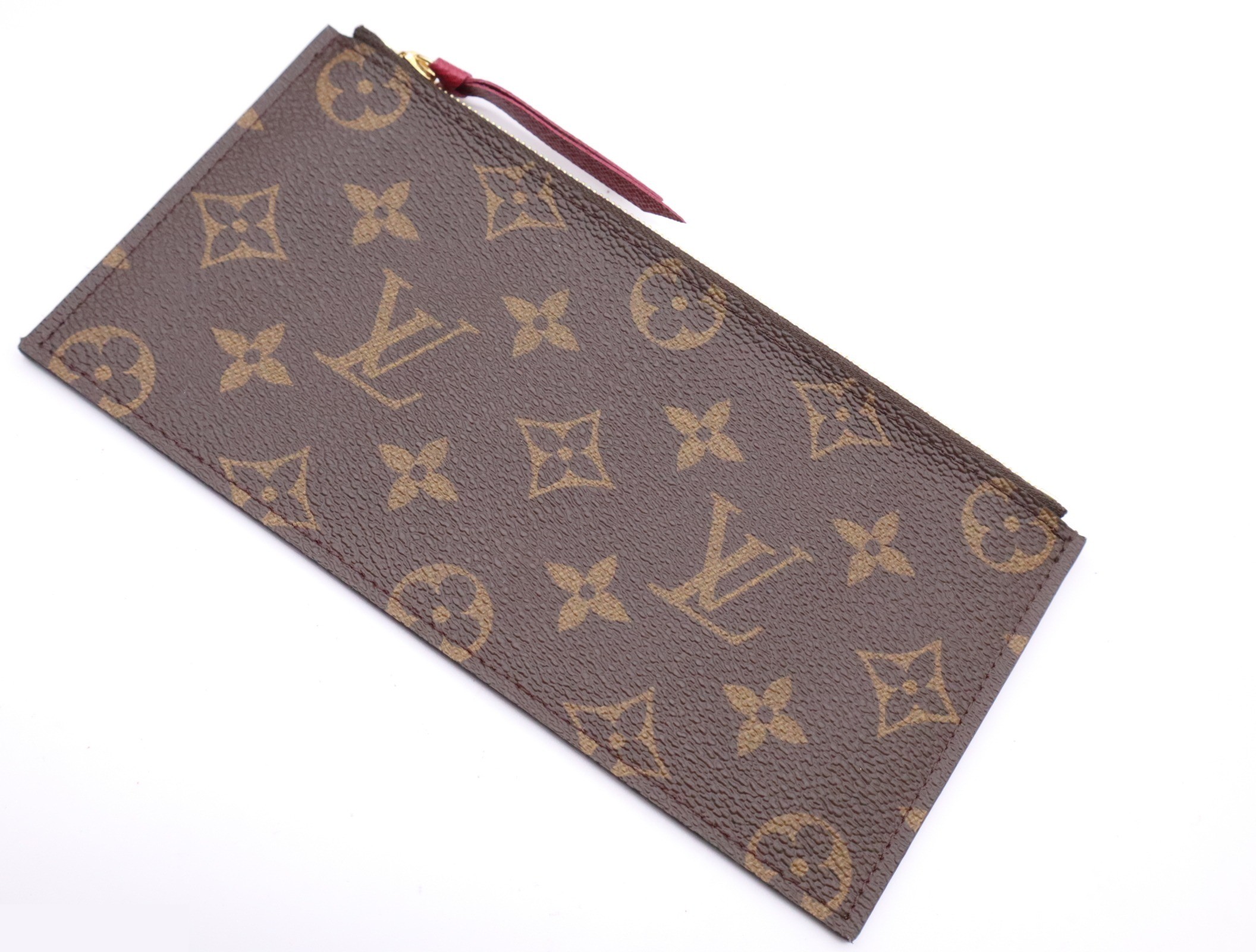 Pochette Felice, Fuchsia, with shoulder strap and dust bag. — view 7