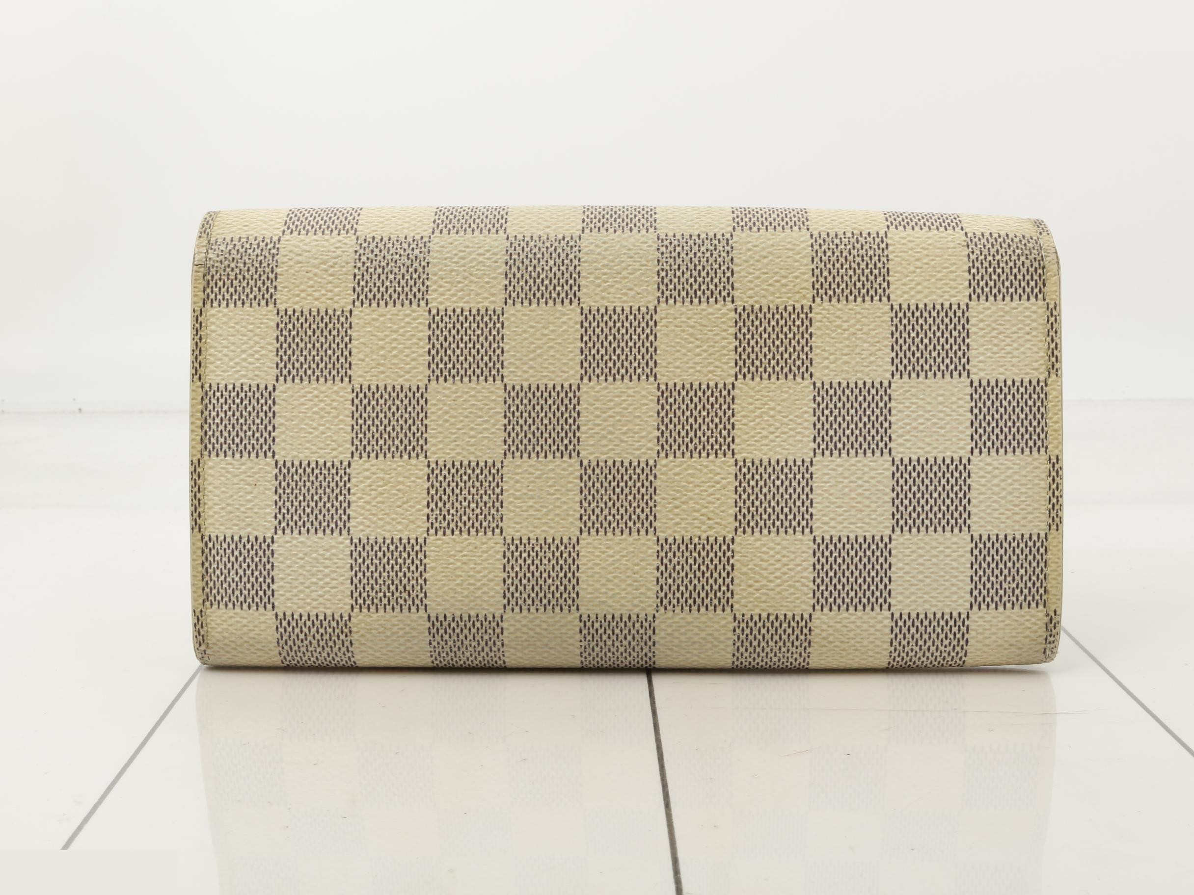 Portefeuille Sarah Damier Azur — view 2