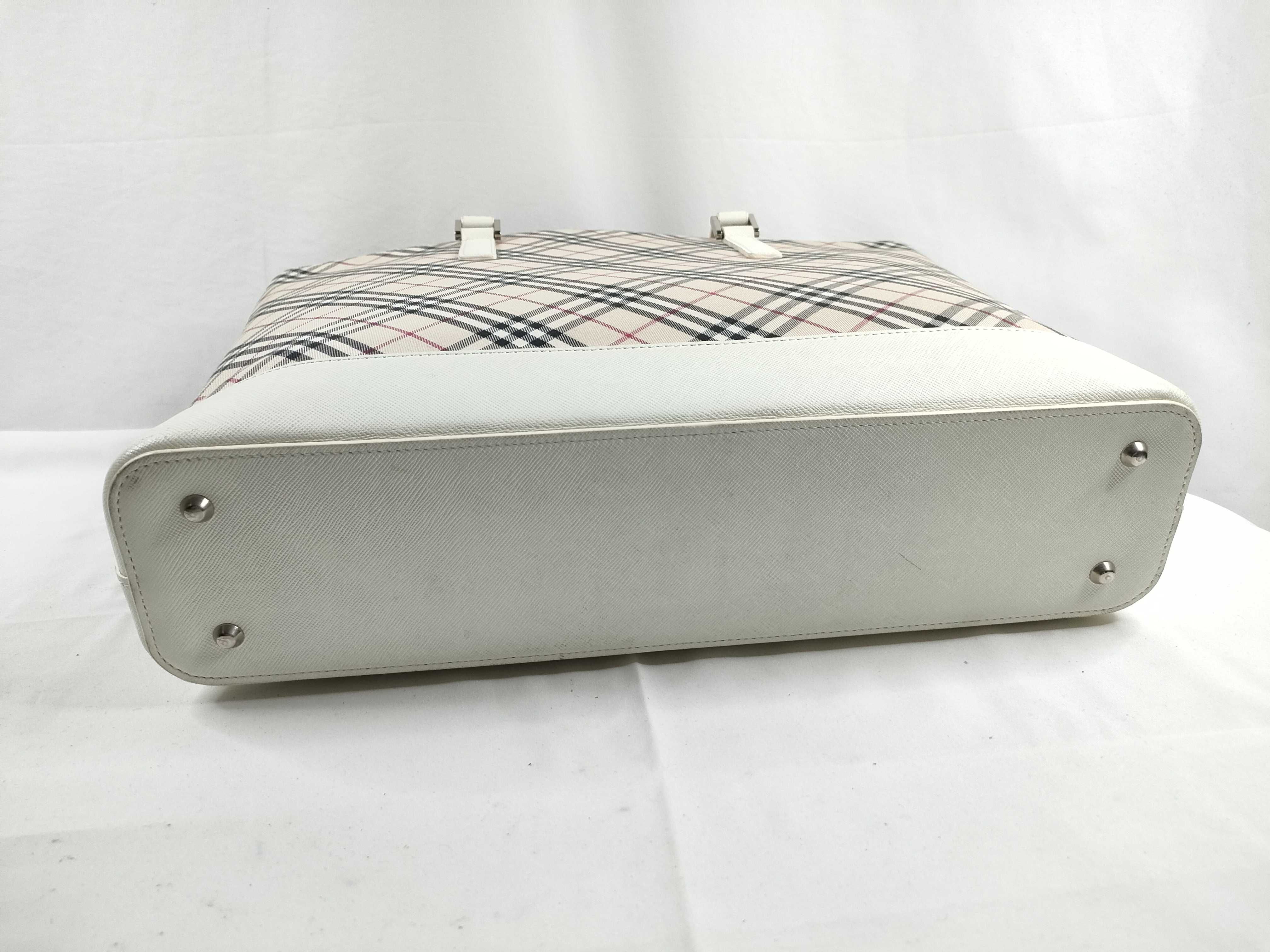 Tote Bag Beige White Tote Bag — view 4