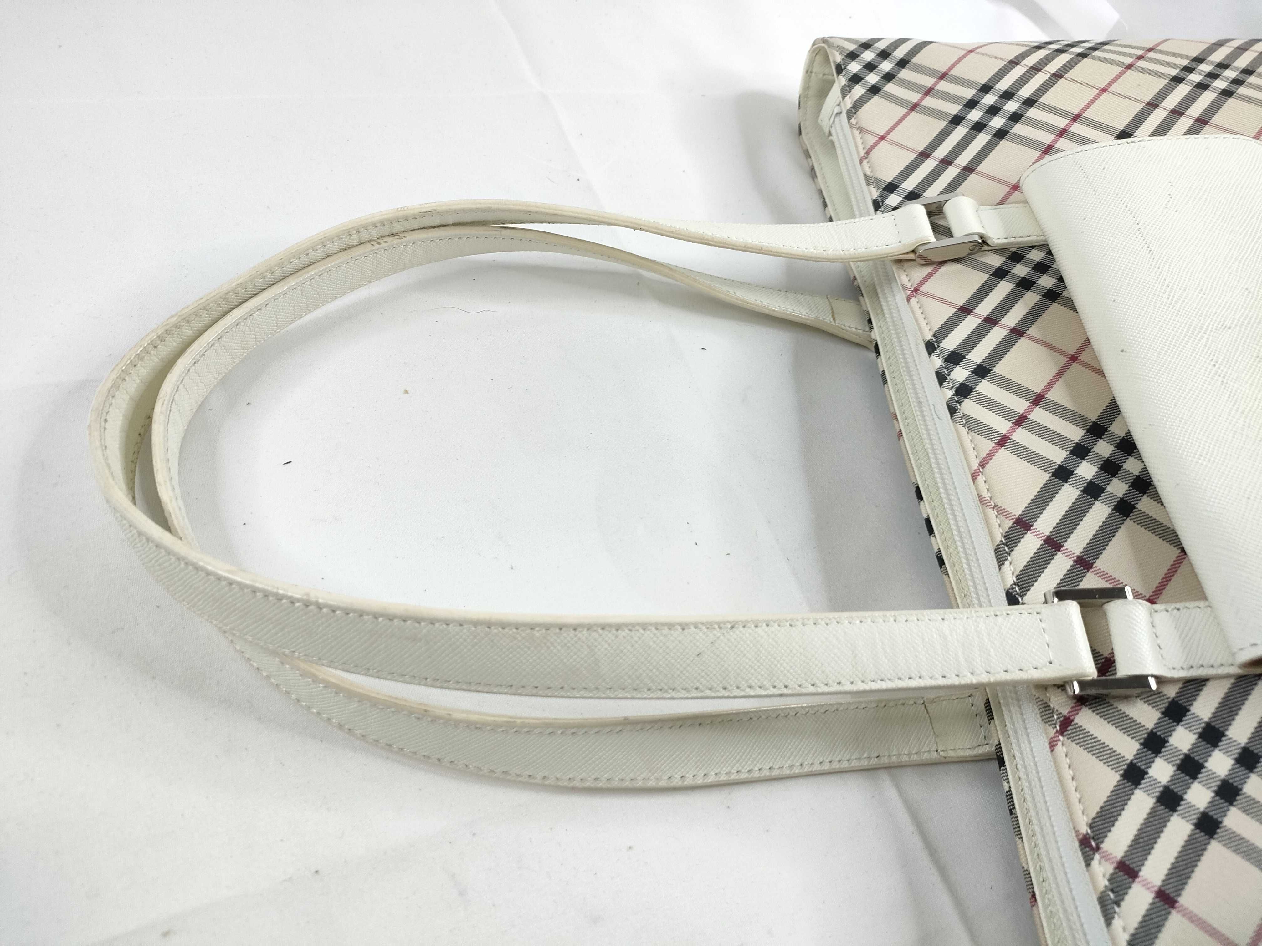Tote Bag Beige White Tote Bag — view 6
