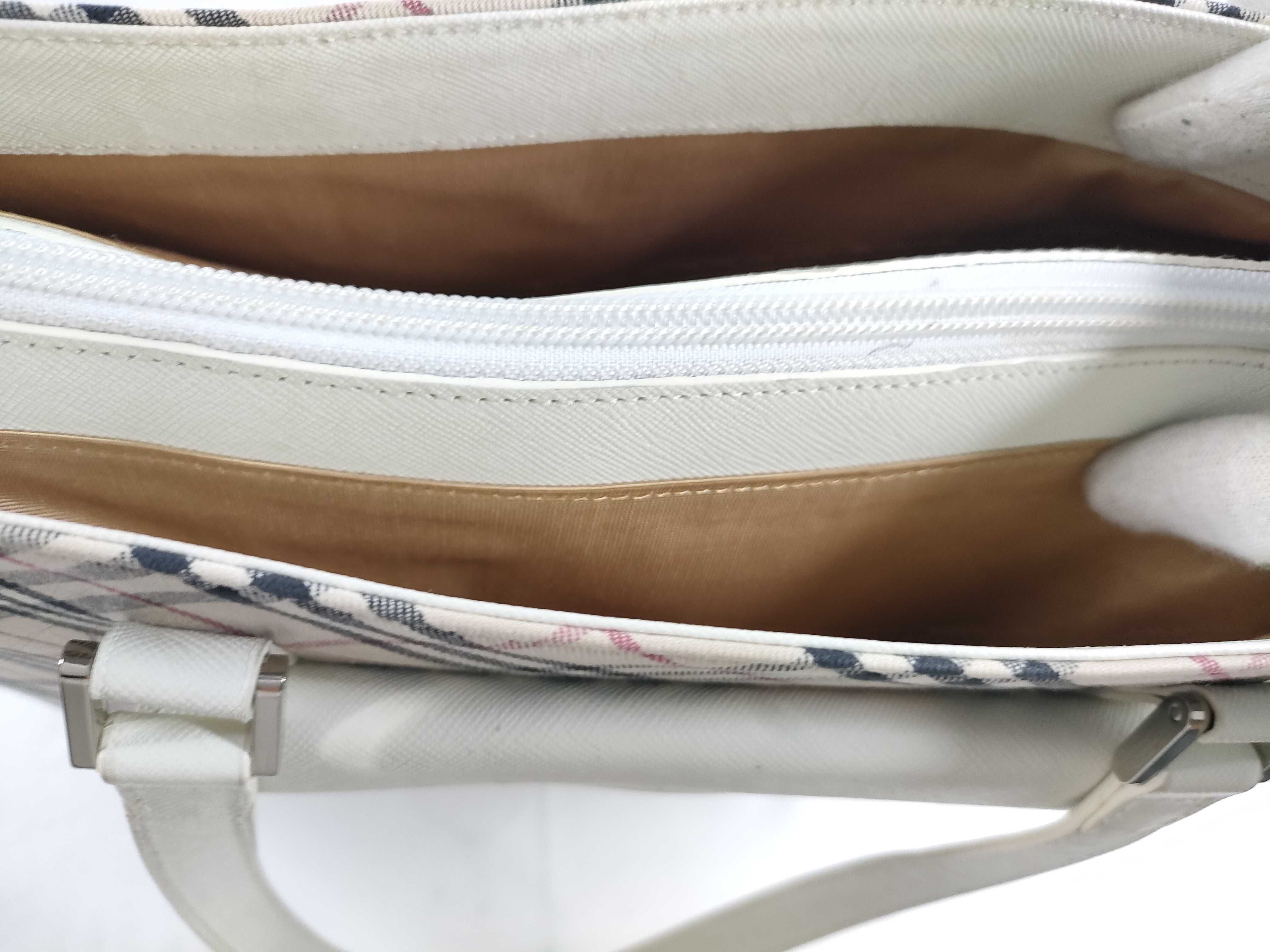 Tote Bag Beige White Tote Bag — view 10