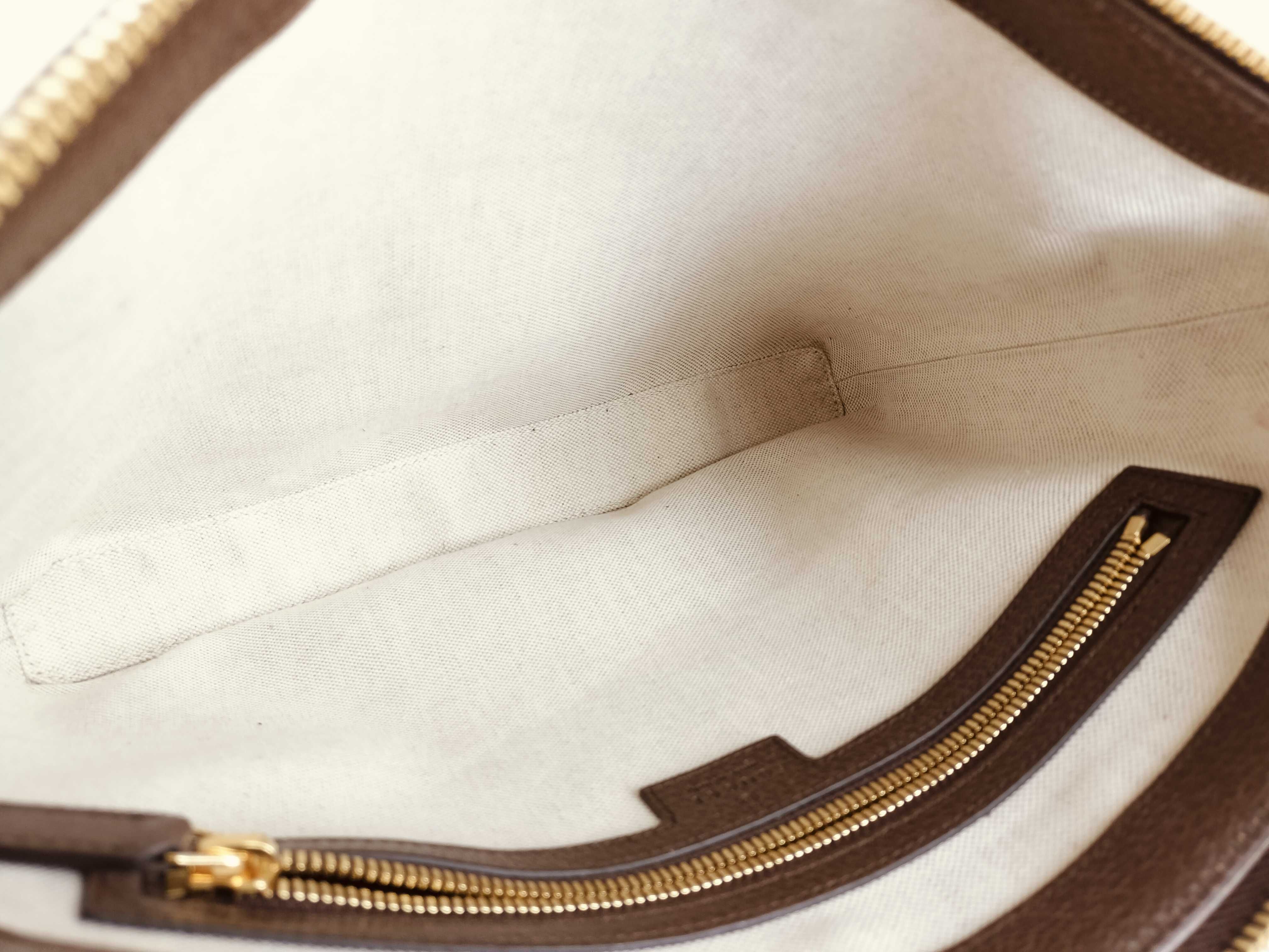 GG Canvas Jumbo GG Canvas x Leather Shoulder Bag Beige x Brown 699130 Shoulder Bag — view 11